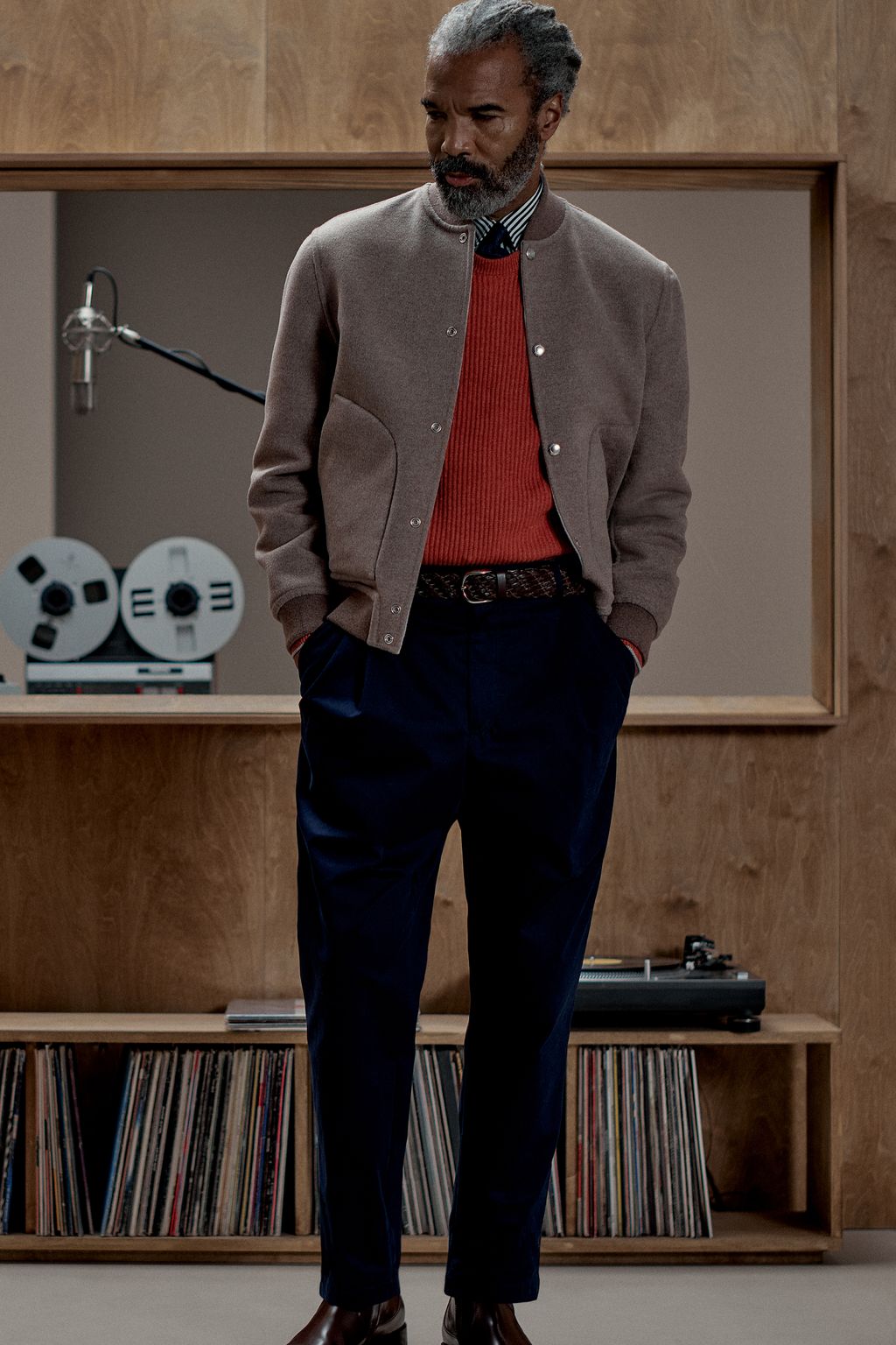 Fashion Week Milan Fall/Winter 2025 look 40 from the Brunello Cucinelli collection menswear