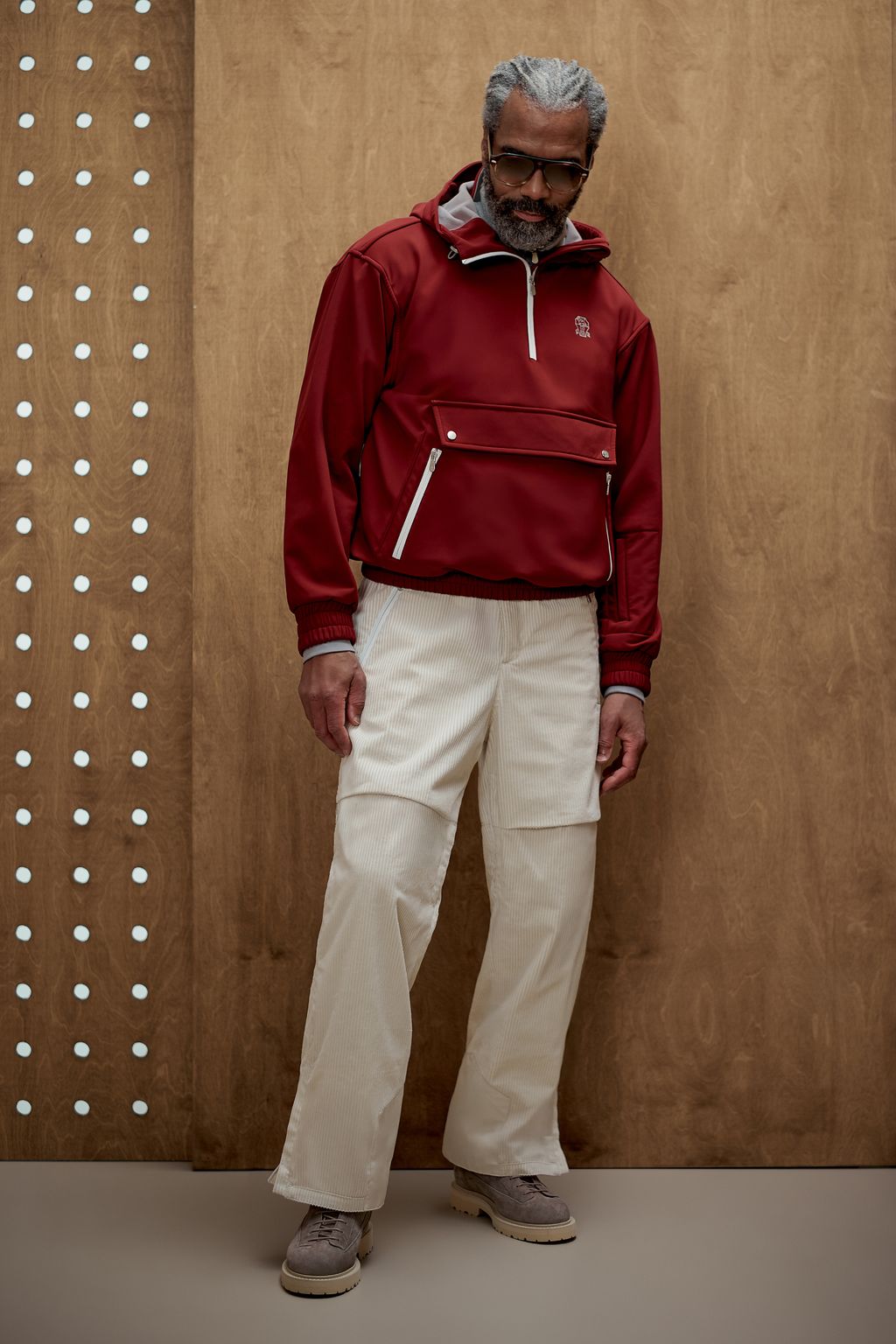 Fashion Week Milan Fall/Winter 2025 look 45 from the Brunello Cucinelli collection menswear