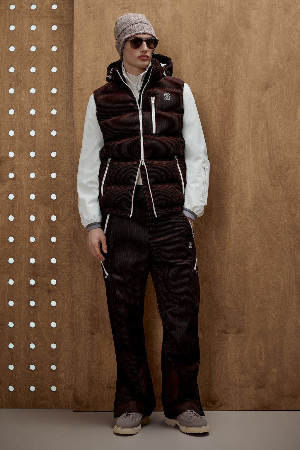 Fashion Week Milan Fall/Winter 2025 look 46 from the Brunello Cucinelli collection menswear