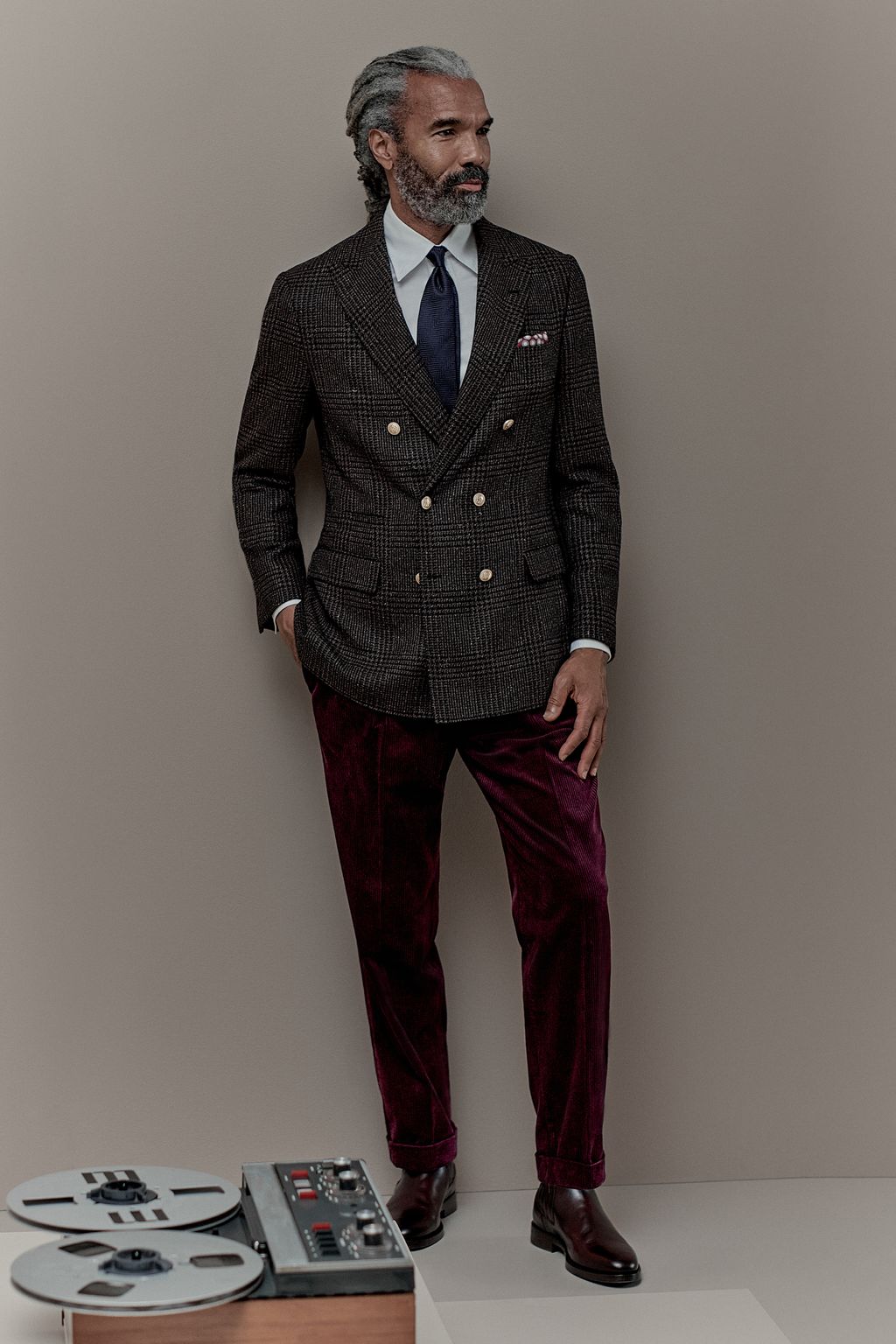 Fashion Week Milan Fall/Winter 2025 look 9 from the Brunello Cucinelli collection menswear