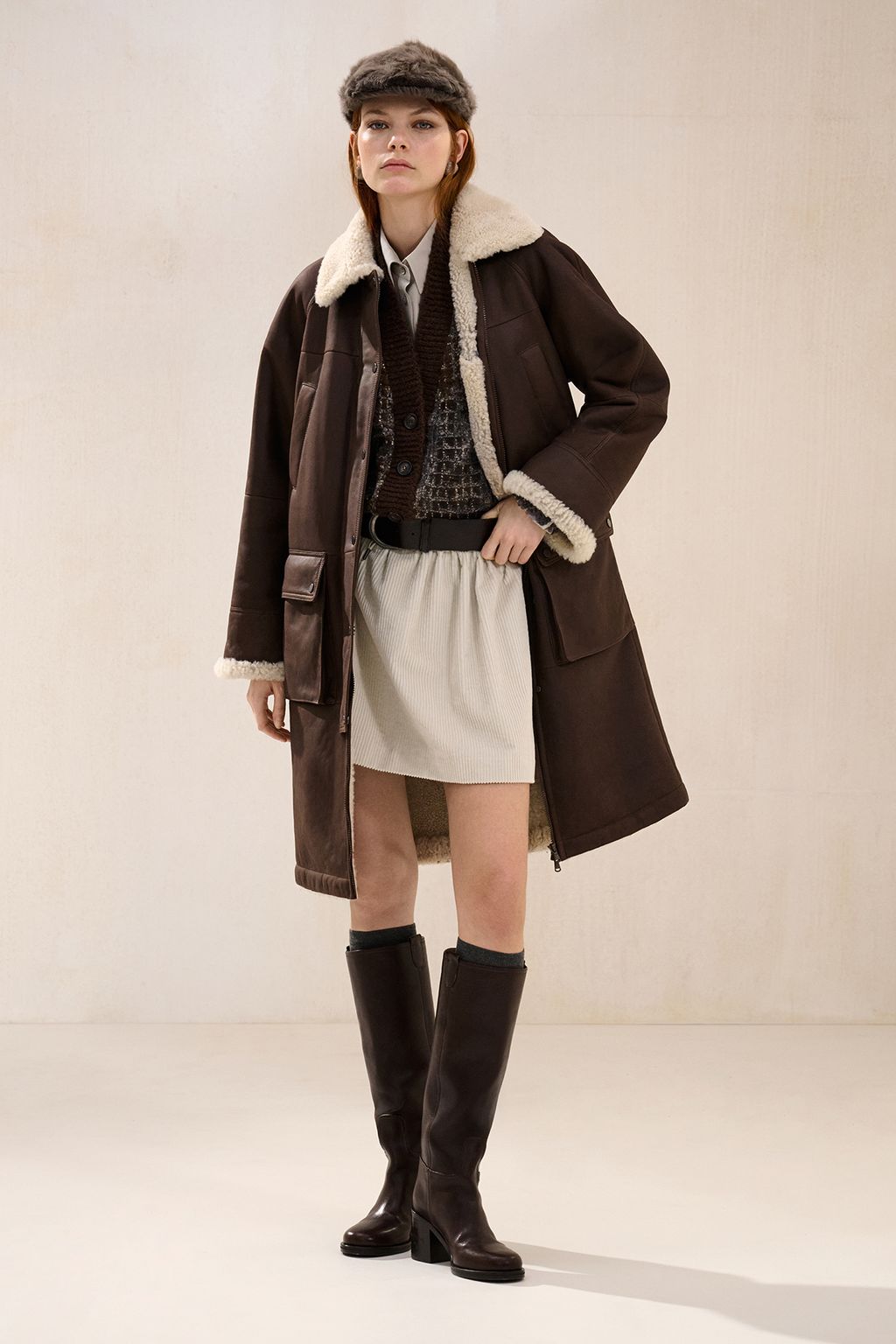 Fashion Week Milan Fall/Winter 2025 look 11 from the Brunello Cucinelli collection womenswear