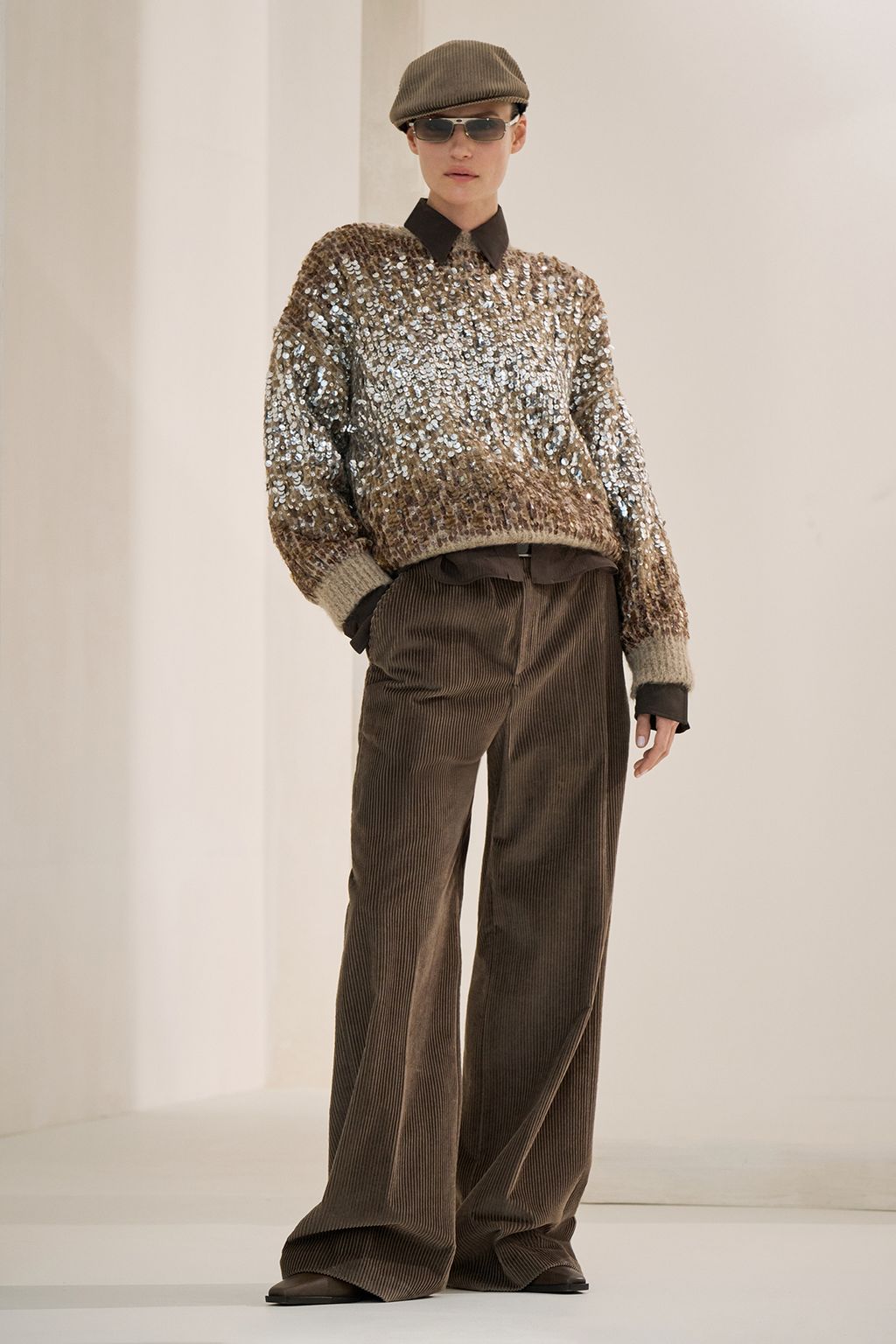 Fashion Week Milan Fall/Winter 2025 look 31 from the Brunello Cucinelli collection womenswear