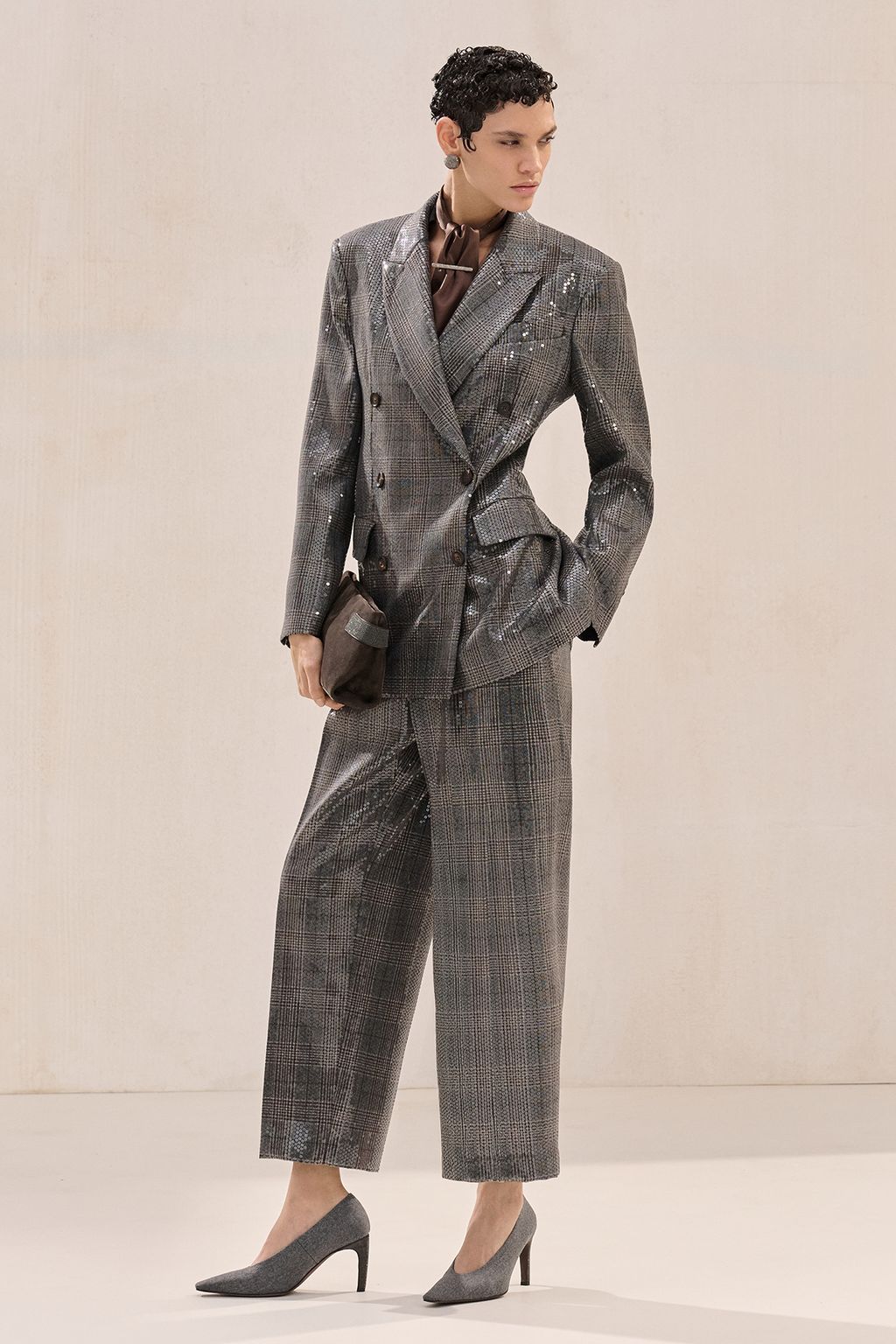 Fashion Week Milan Fall/Winter 2025 look 37 from the Brunello Cucinelli collection womenswear