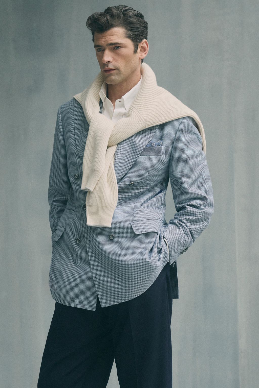 Fashion Week Milan Fall/Winter 2026 look 21 from the Brunello Cucinelli collection menswear