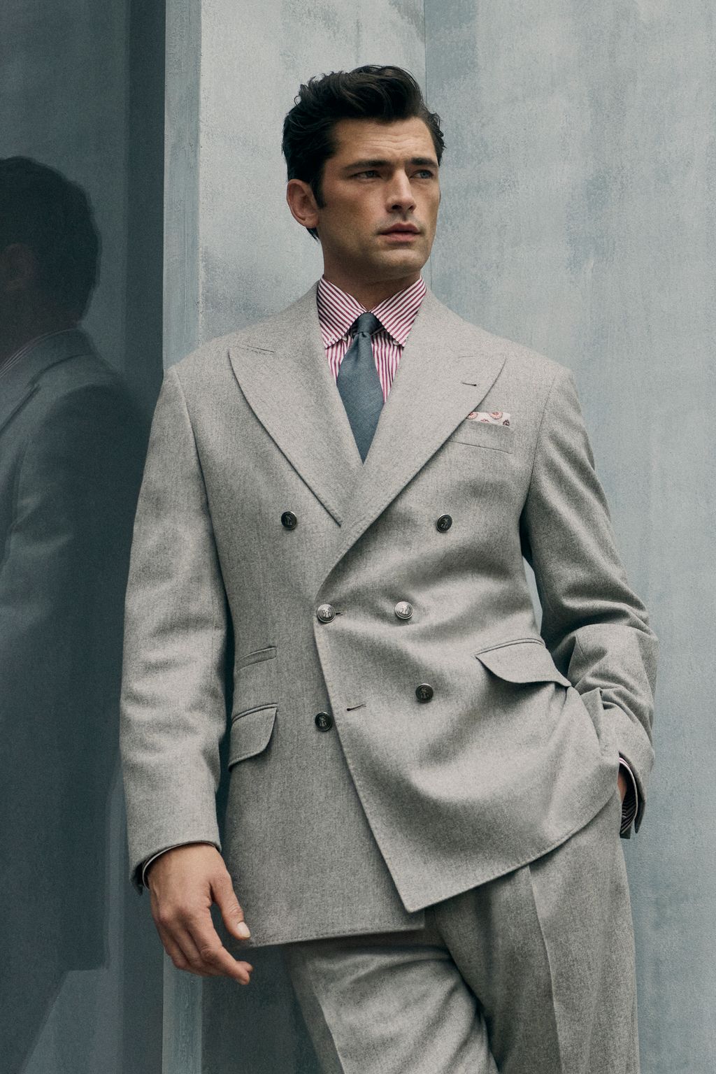 Fashion Week Milan Fall/Winter 2026 look 24 from the Brunello Cucinelli collection menswear