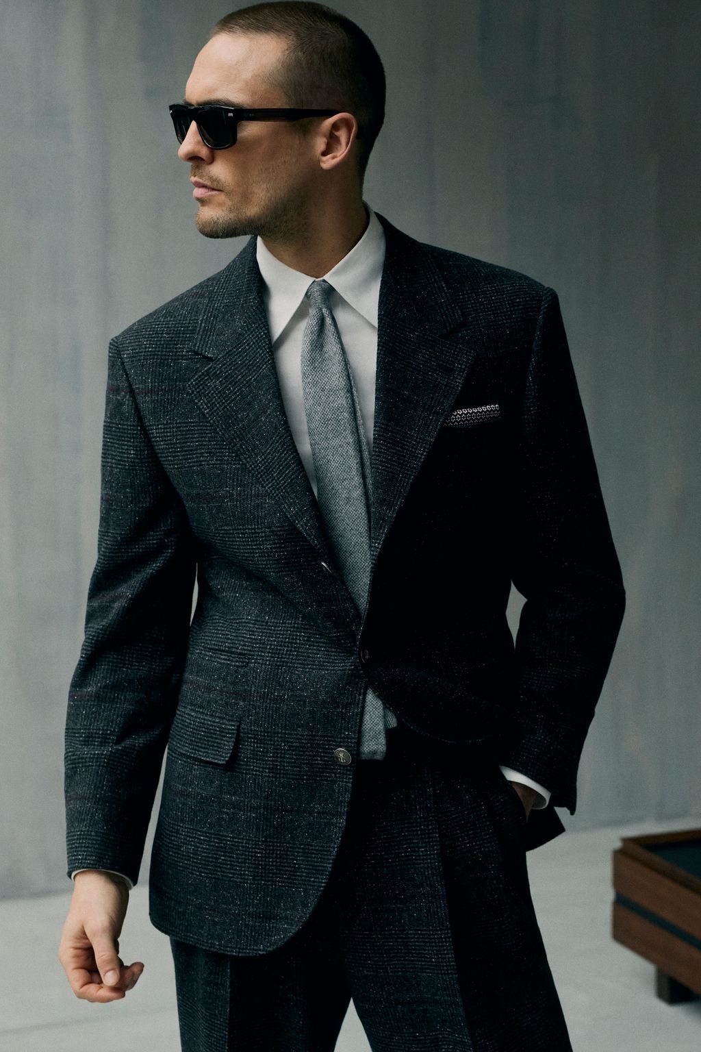 Fashion Week Milan Fall/Winter 2026 look 27 from the Brunello Cucinelli collection menswear