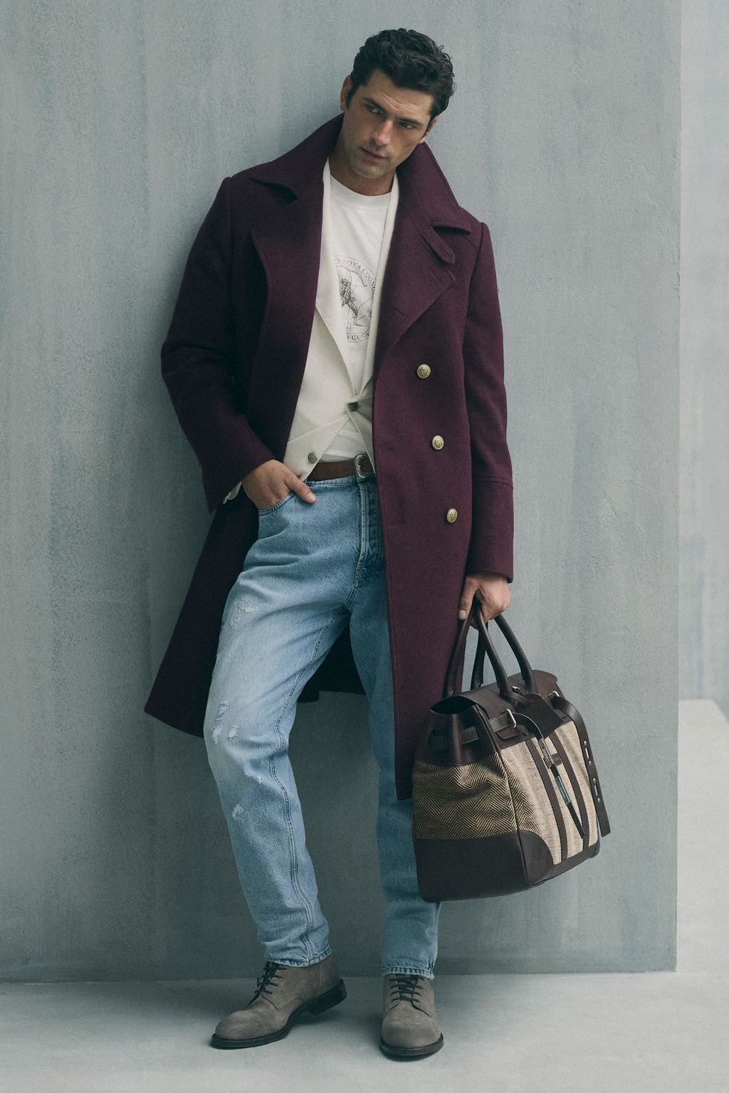 Fashion Week Milan Fall/Winter 2026 look 29 from the Brunello Cucinelli collection menswear