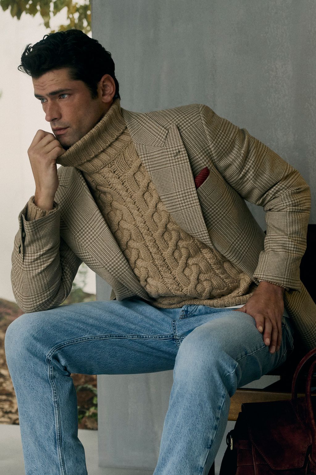 Fashion Week Milan Fall/Winter 2026 look 33 from the Brunello Cucinelli collection menswear