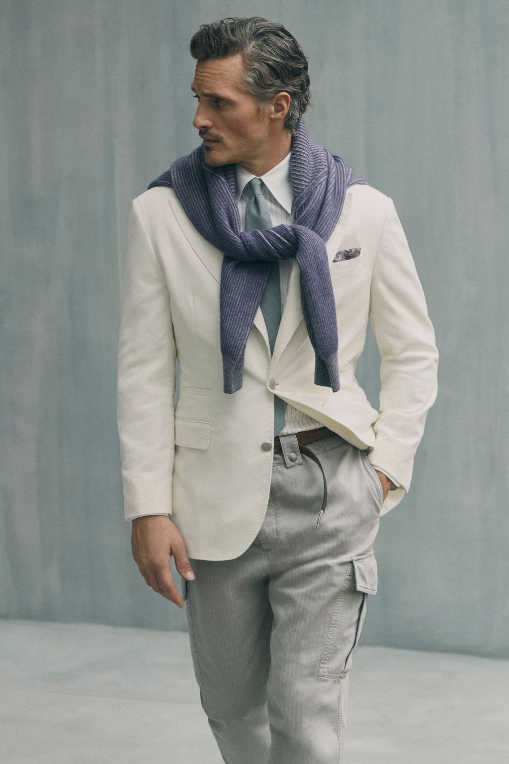 Fashion Week Milan Fall/Winter 2026 look 36 from the Brunello Cucinelli collection menswear
