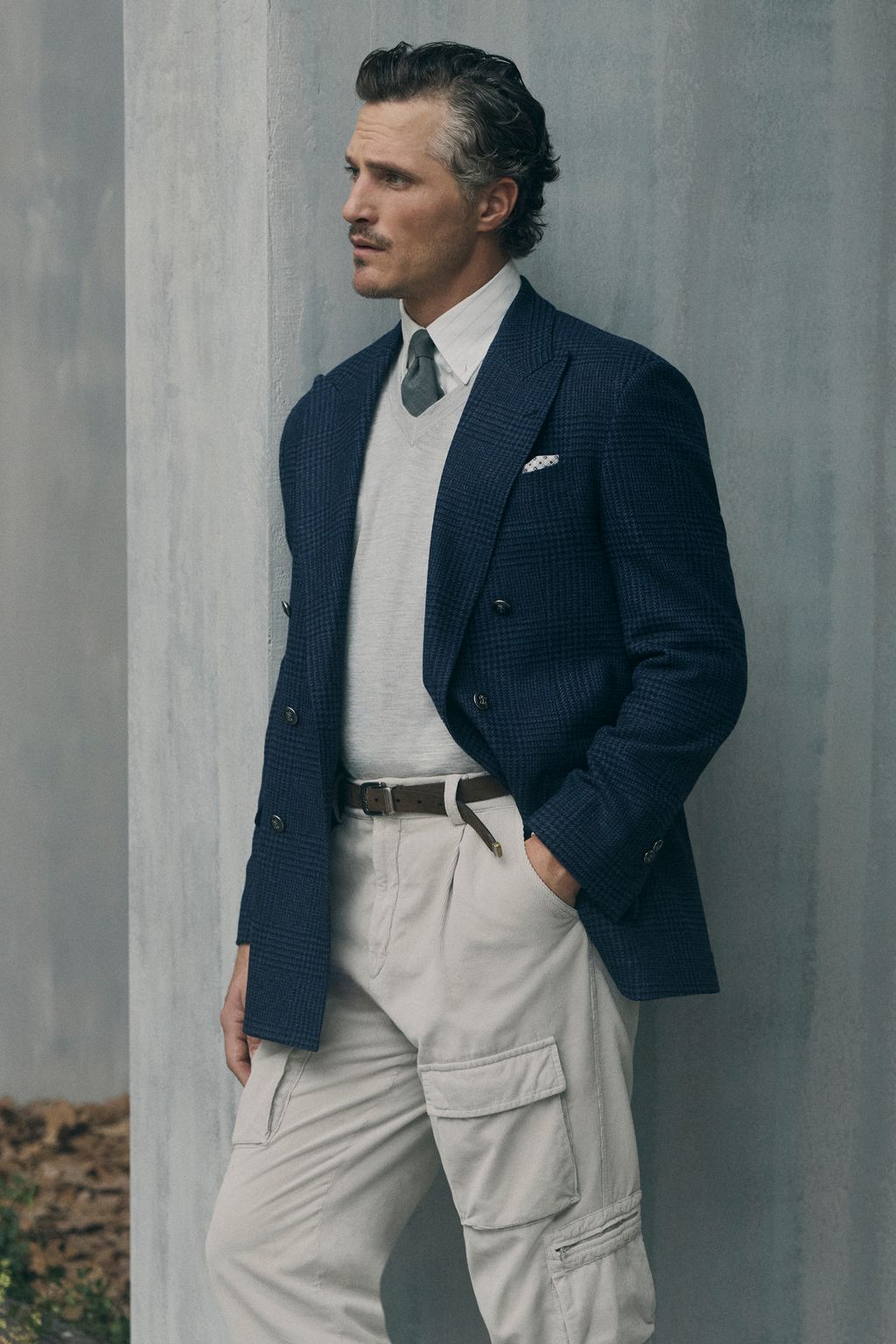 Fashion Week Milan Fall/Winter 2026 look 39 from the Brunello Cucinelli collection menswear