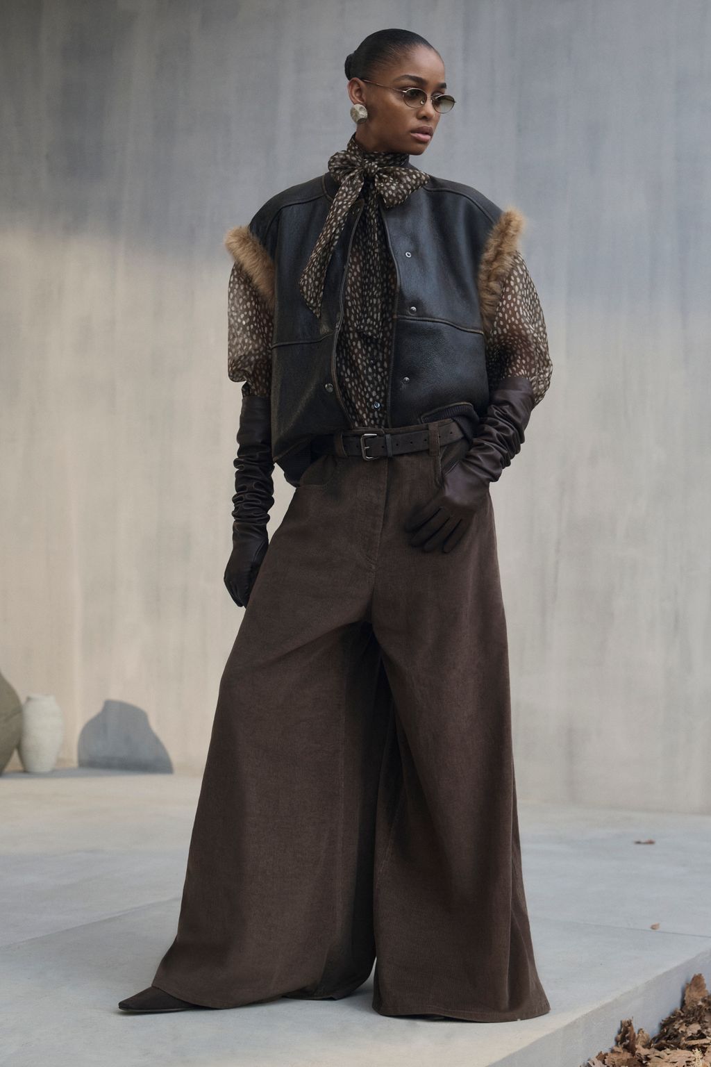Fashion Week Milan Fall/Winter 2026 look 8 from the Brunello Cucinelli collection womenswear