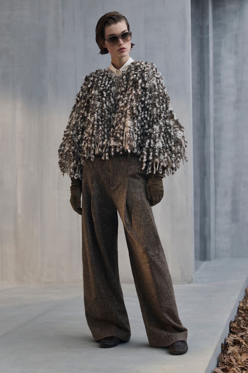 Fashion Week Milan Fall/Winter 2026 look 9 from the Brunello Cucinelli collection womenswear