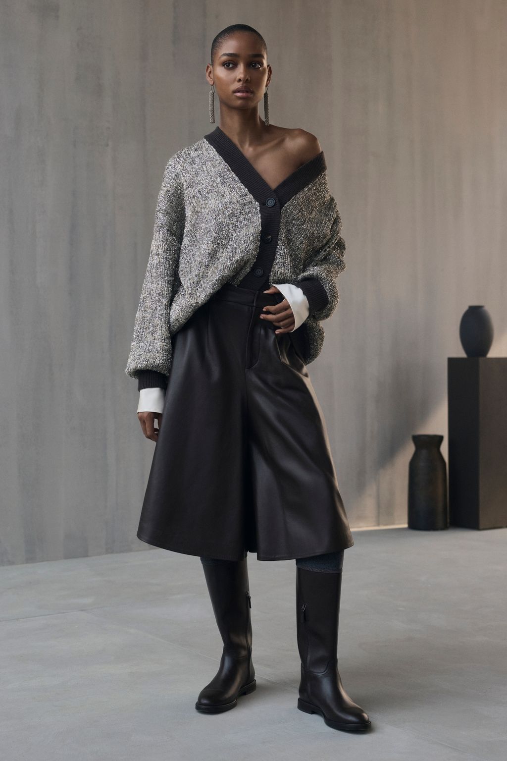 Fashion Week Milan Fall/Winter 2026 look 12 from the Brunello Cucinelli collection womenswear