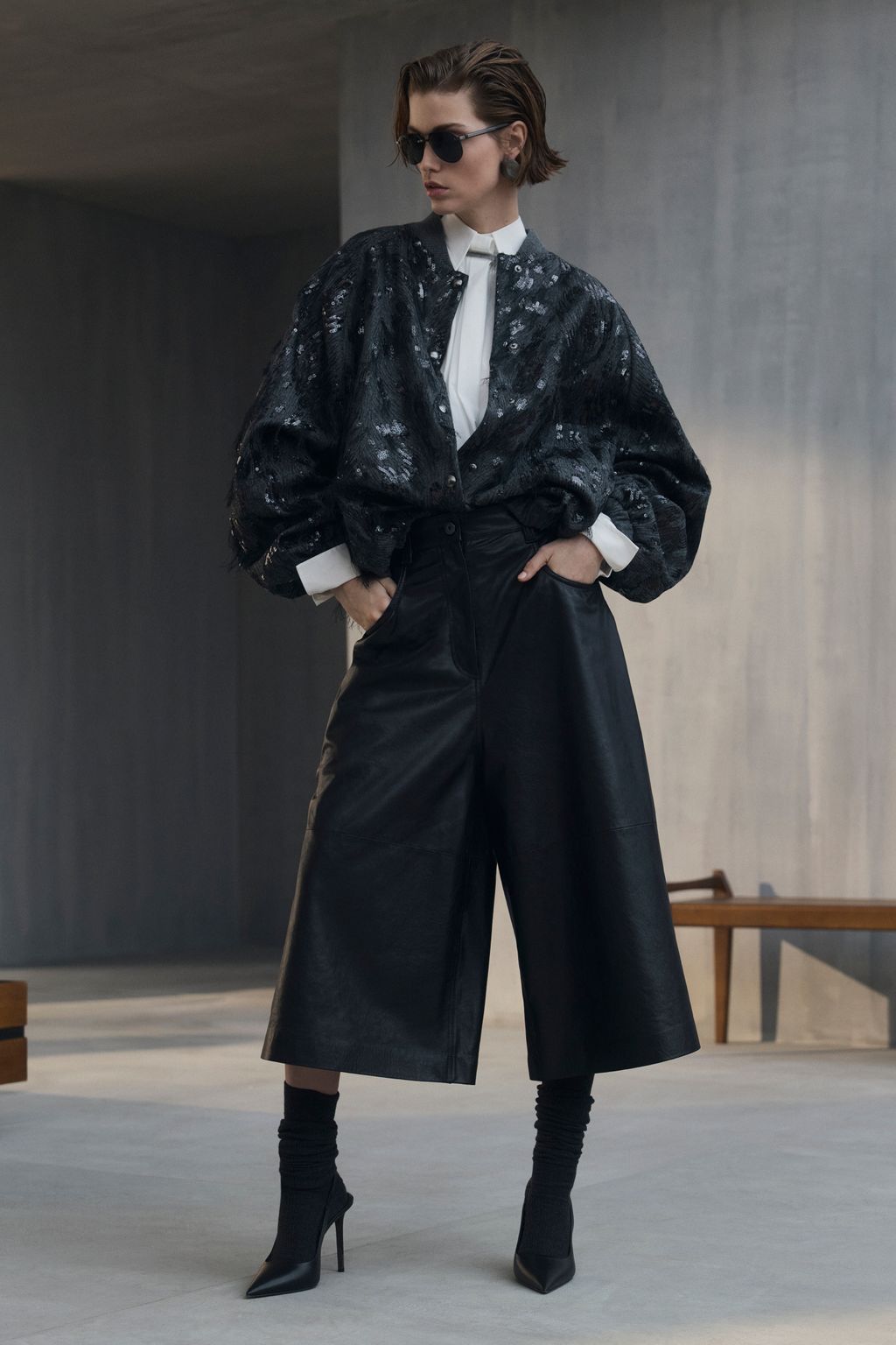 Fashion Week Milan Fall/Winter 2026 look 38 de la collection Brunello Cucinelli womenswear