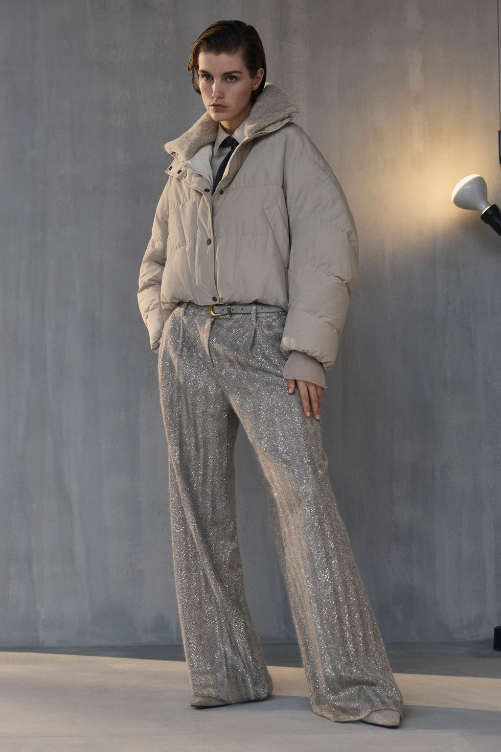 Fashion Week Milan Fall/Winter 2026 look 43 de la collection Brunello Cucinelli womenswear