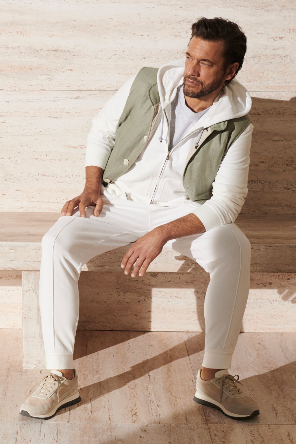 Fashion Week Milan Spring/Summer 2023 look 22 from the Brunello Cucinelli collection menswear