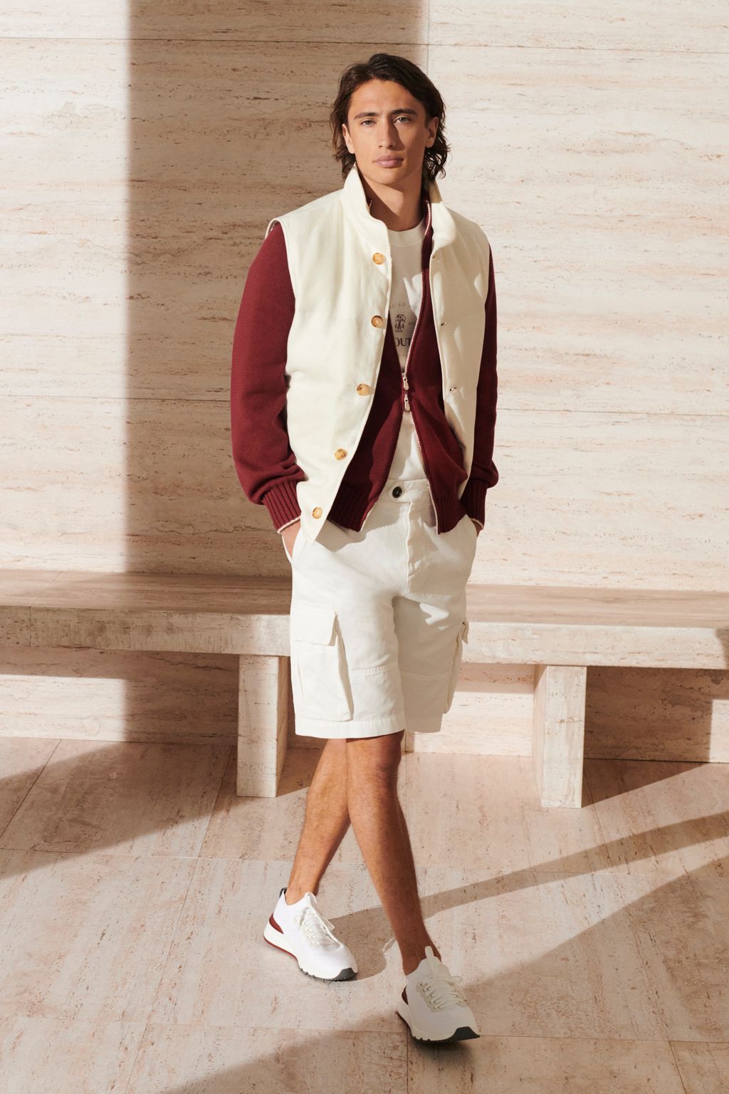 Fashion Week Milan Spring/Summer 2023 look 23 from the Brunello Cucinelli collection menswear