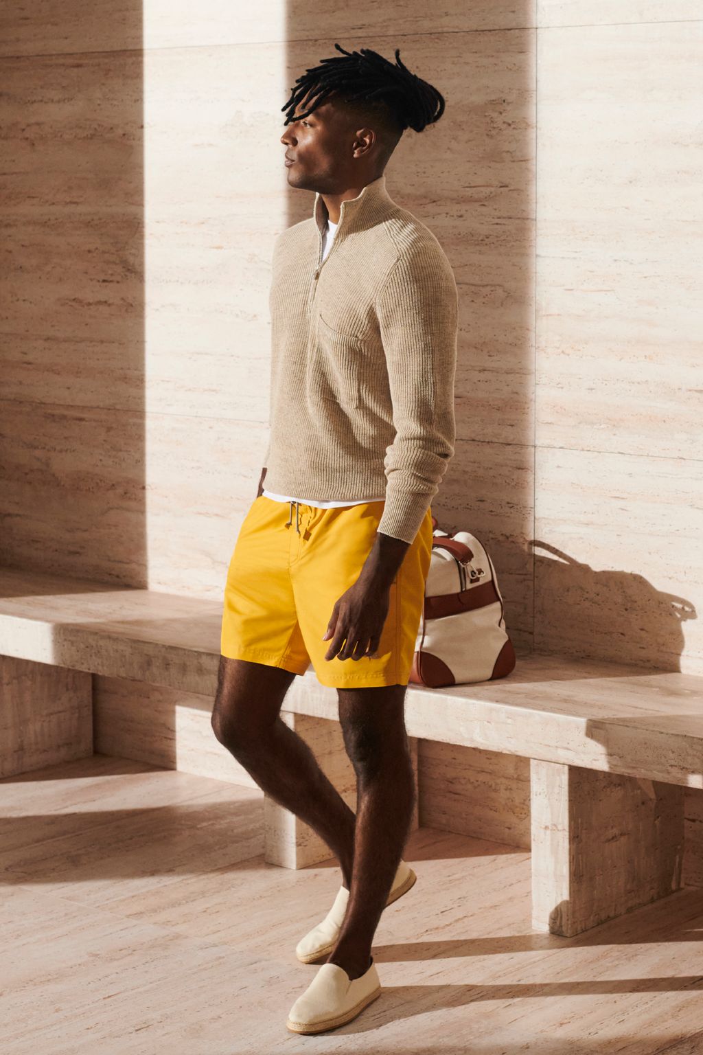 Fashion Week Milan Spring/Summer 2023 look 30 from the Brunello Cucinelli collection menswear