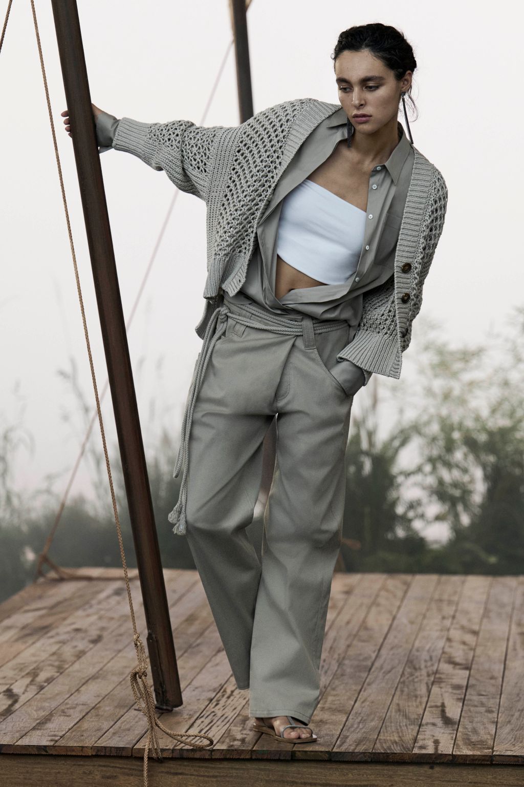 Fashion Week Milan Spring/Summer 2023 look 9 from the Brunello Cucinelli collection womenswear
