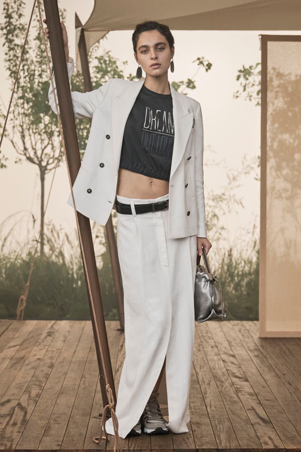 Fashion Week Milan Spring/Summer 2023 look 12 from the Brunello Cucinelli collection womenswear