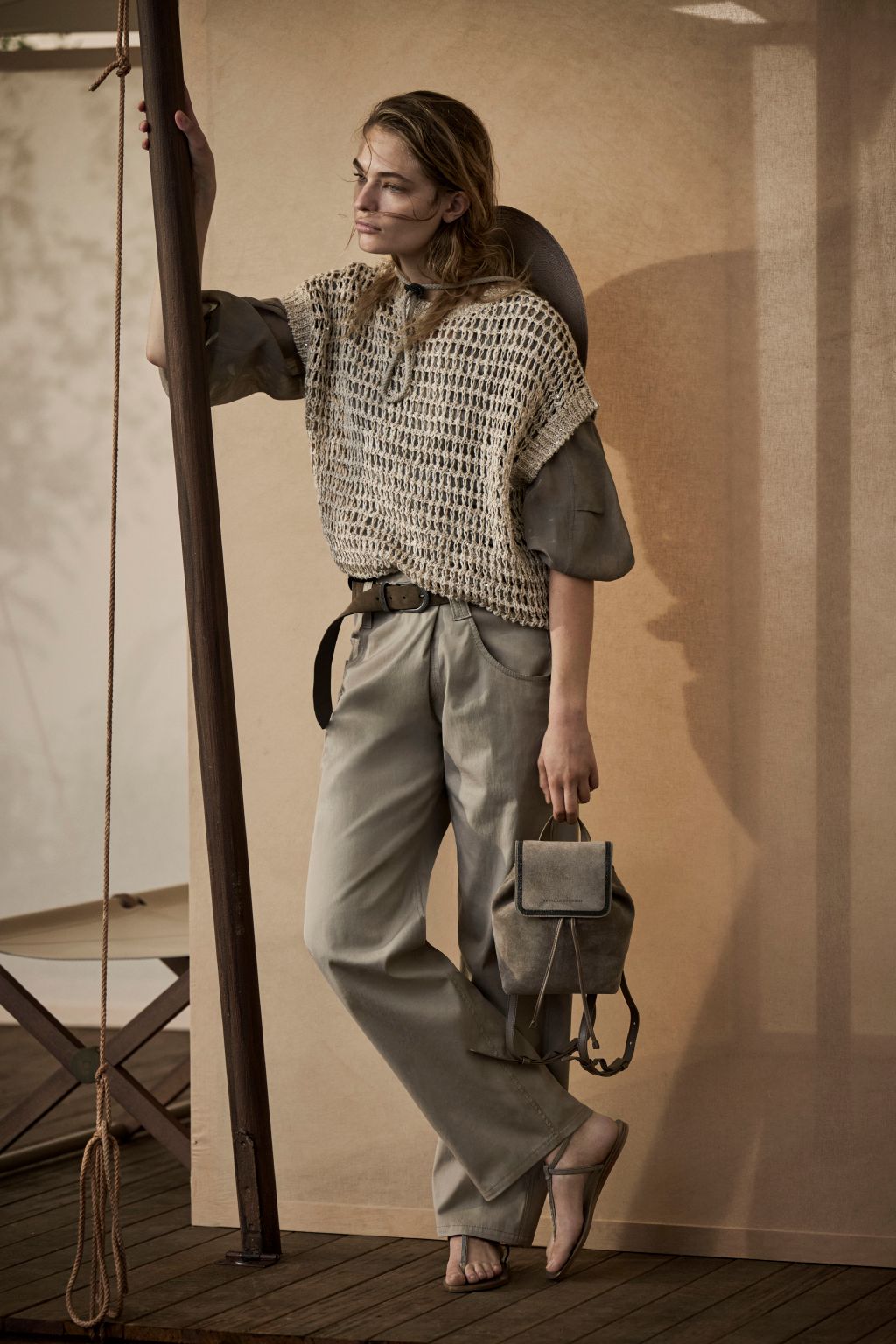 Fashion Week Milan Spring/Summer 2023 look 14 from the Brunello Cucinelli collection womenswear