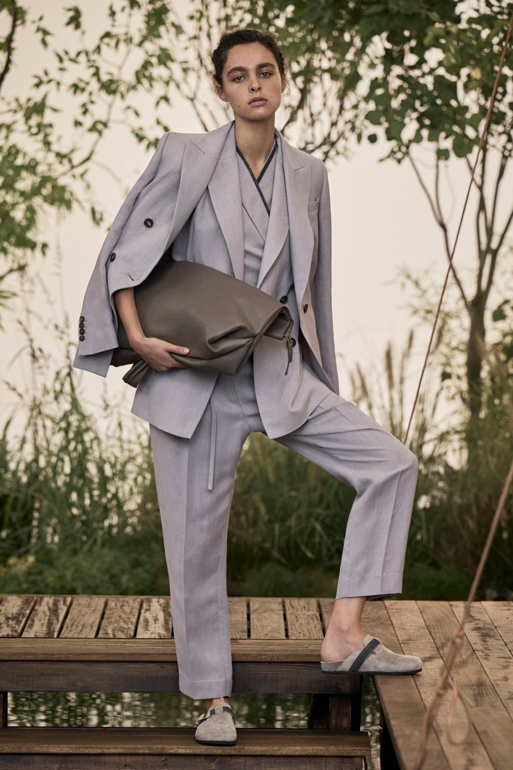 Fashion Week Milan Spring/Summer 2023 look 16 from the Brunello Cucinelli collection womenswear