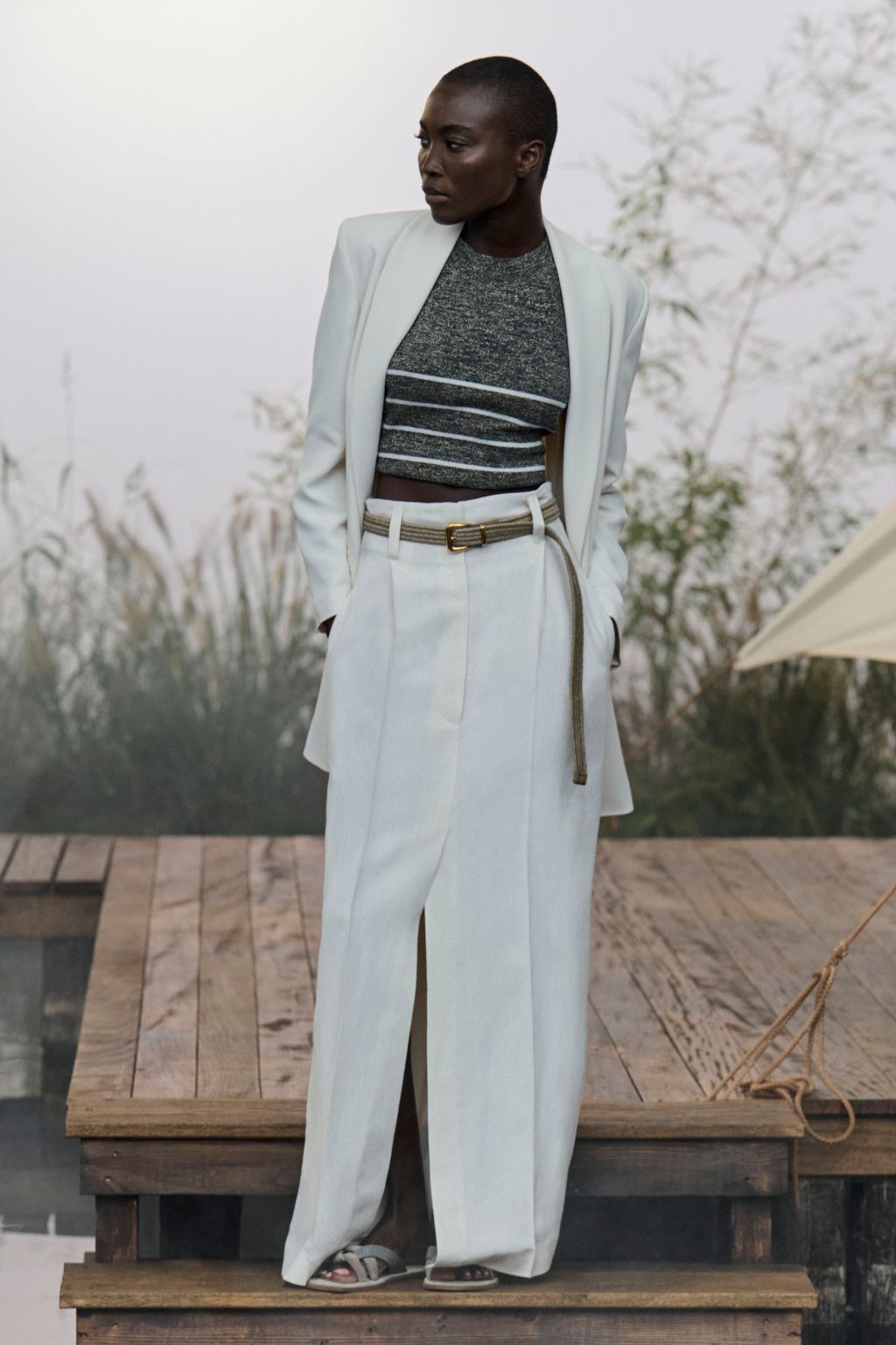 Fashion Week Milan Spring/Summer 2023 look 23 from the Brunello Cucinelli collection womenswear