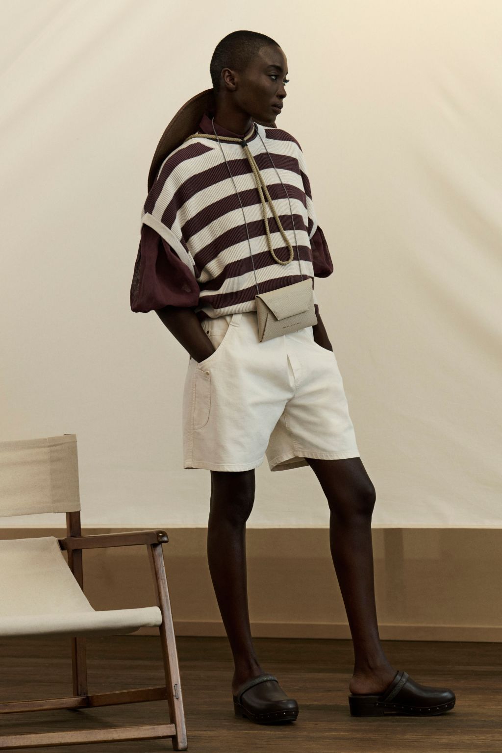 Fashion Week Milan Spring/Summer 2023 look 25 from the Brunello Cucinelli collection womenswear