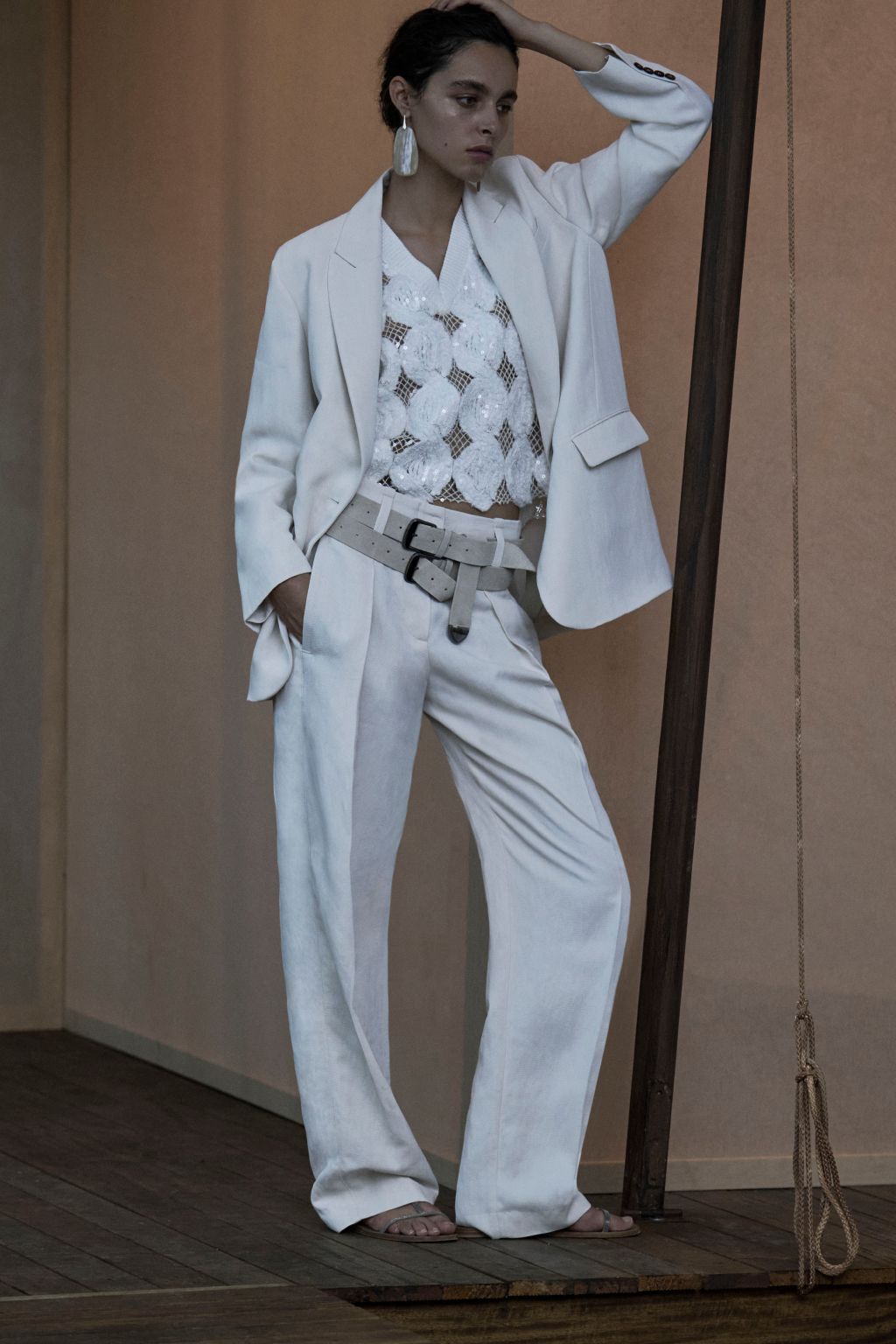 Fashion Week Milan Spring/Summer 2023 look 38 from the Brunello Cucinelli collection womenswear