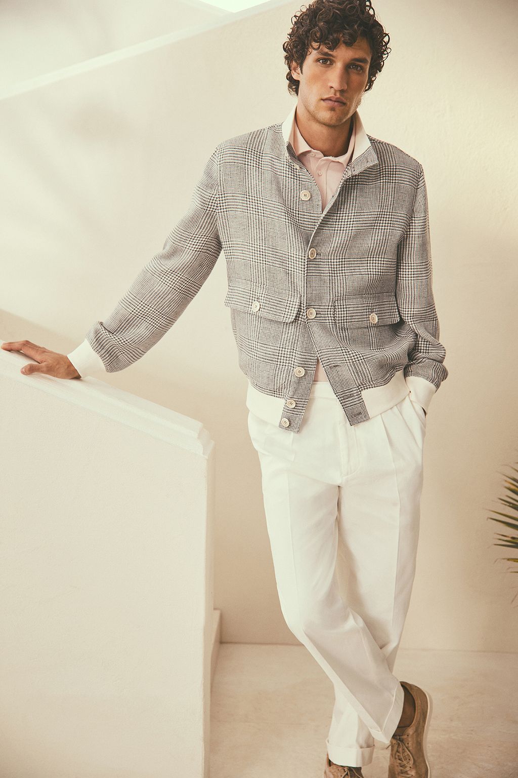 Fashion Week Milan Spring/Summer 2024 look 3 from the Brunello Cucinelli collection menswear