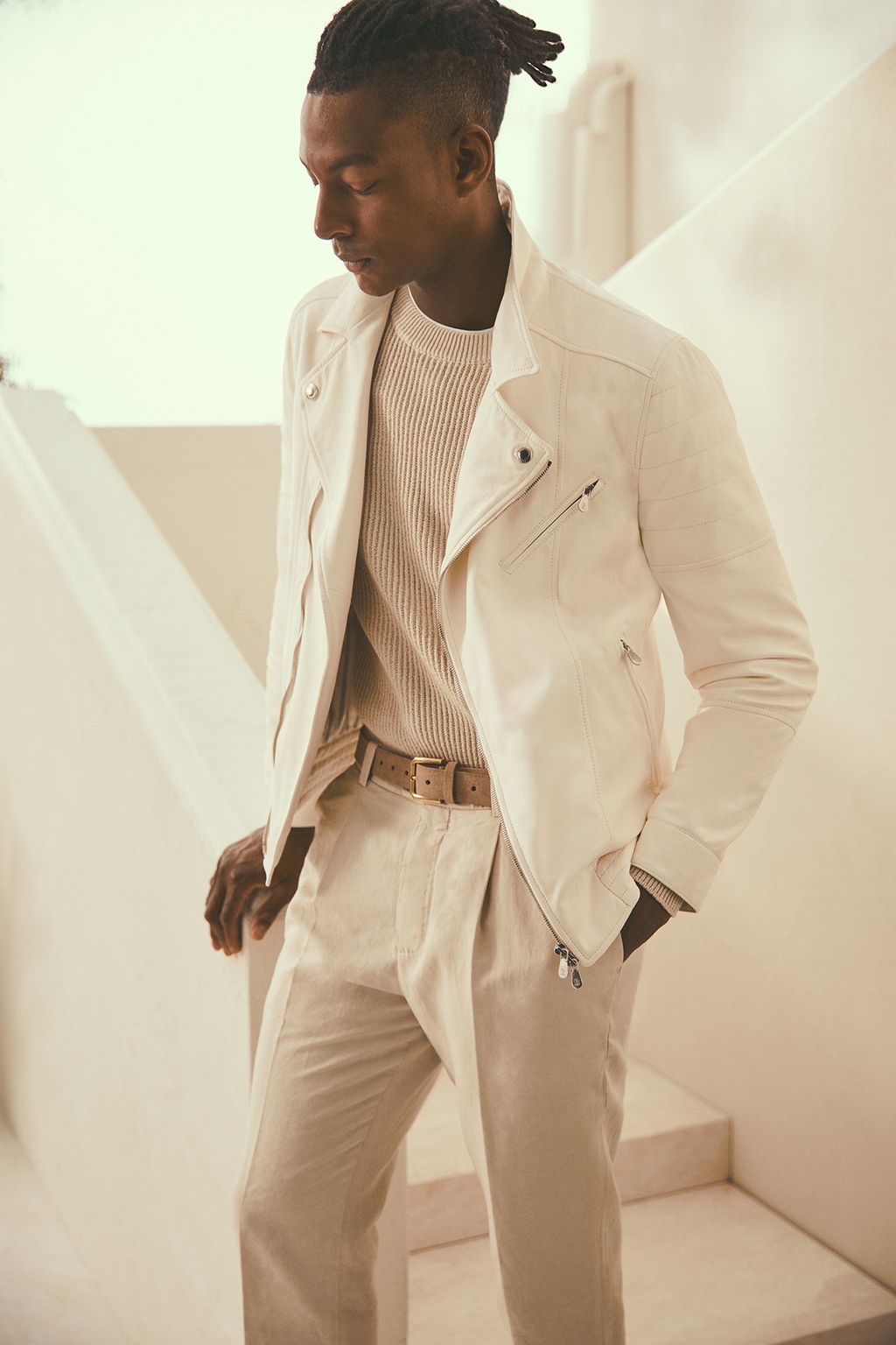 Fashion Week Milan Spring/Summer 2024 look 11 from the Brunello Cucinelli collection 男装