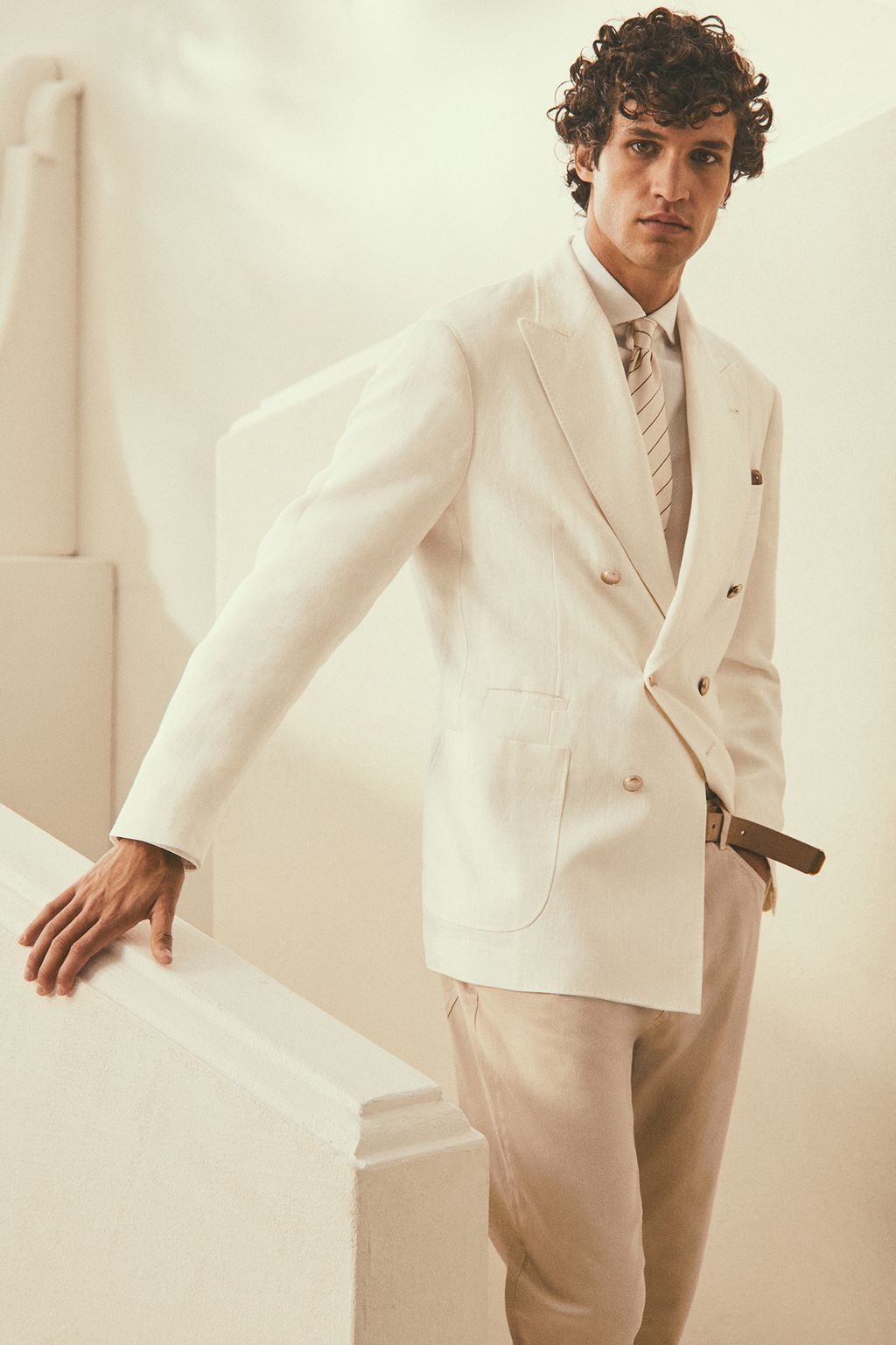 Fashion Week Milan Spring/Summer 2024 look 14 from the Brunello Cucinelli collection menswear