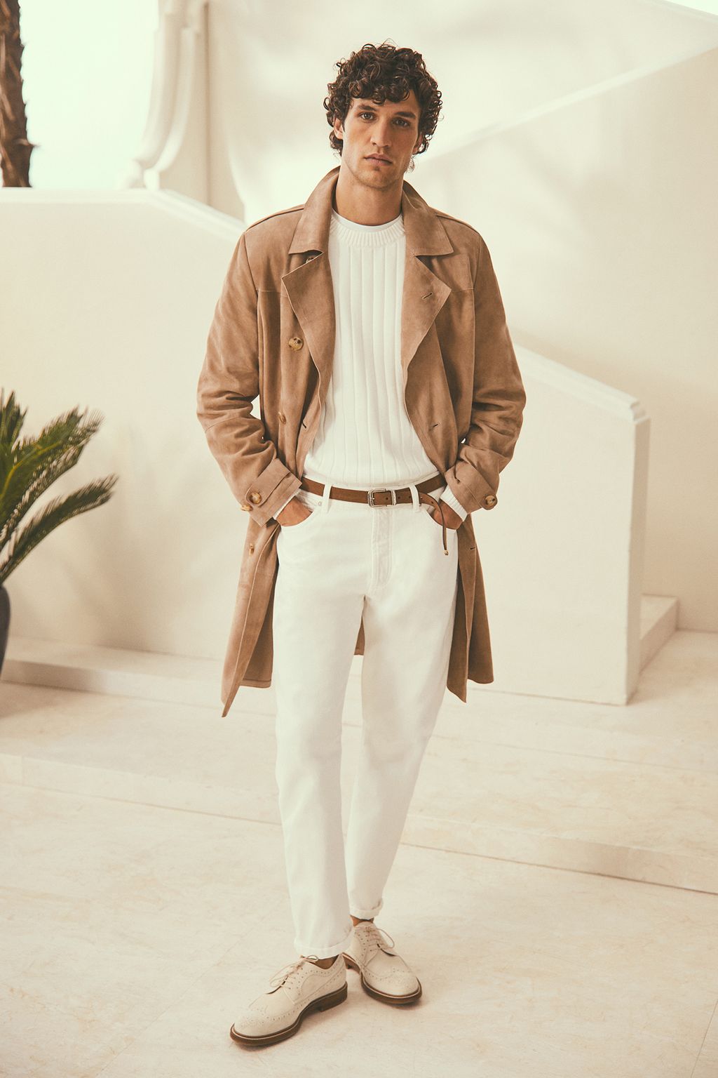 Fashion Week Milan Spring/Summer 2024 look 15 from the Brunello Cucinelli collection menswear