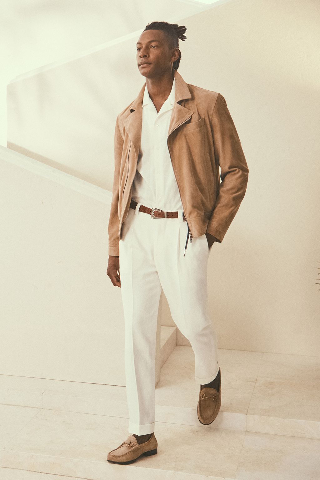 Fashion Week Milan Spring/Summer 2024 look 16 from the Brunello Cucinelli collection 男装