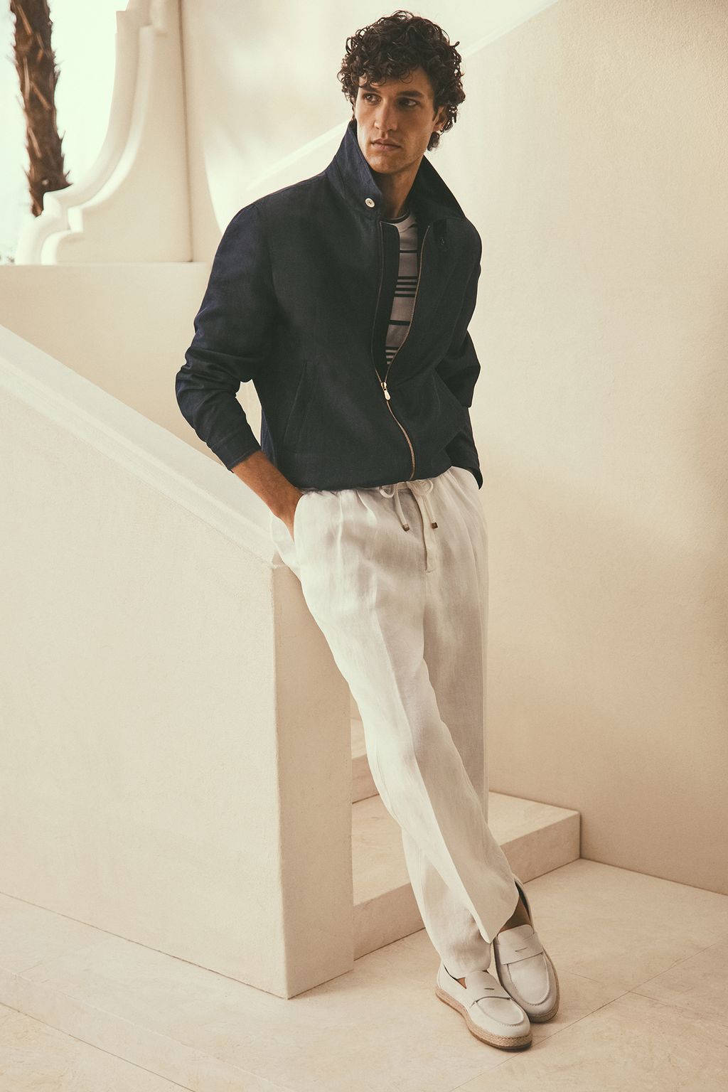 Fashion Week Milan Spring/Summer 2024 look 23 from the Brunello Cucinelli collection menswear