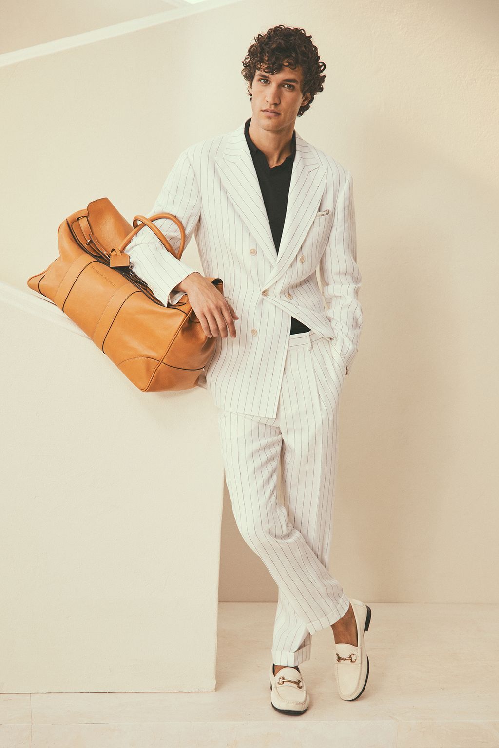 Fashion Week Milan Spring/Summer 2024 look 27 from the Brunello Cucinelli collection 男装