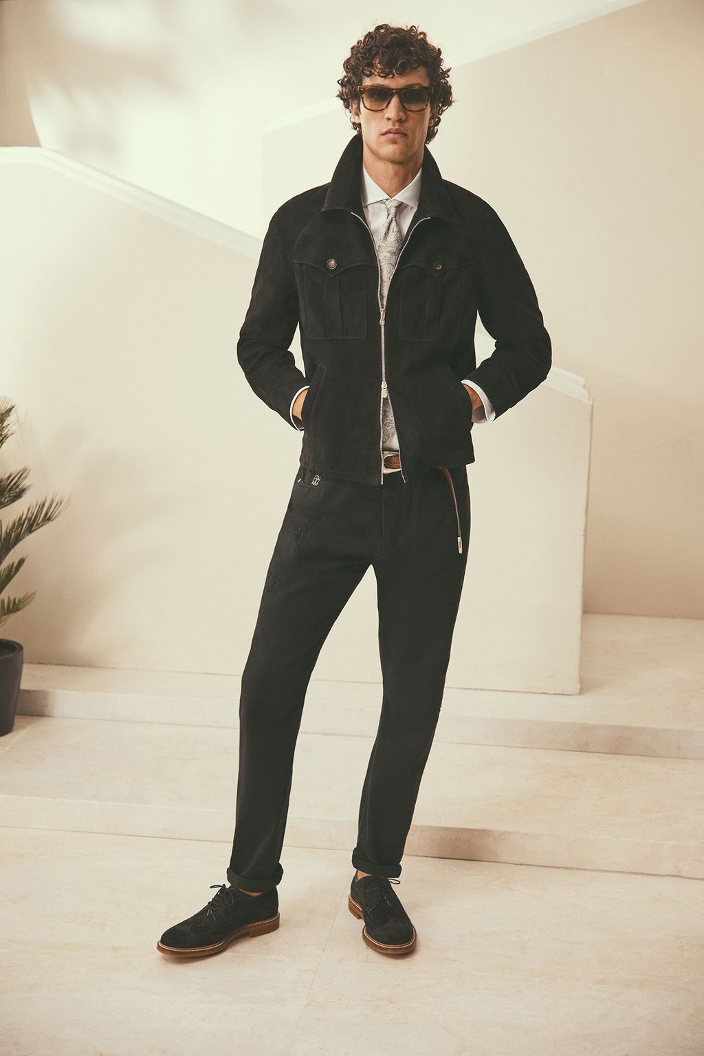Fashion Week Milan Spring/Summer 2024 look 29 from the Brunello Cucinelli collection menswear
