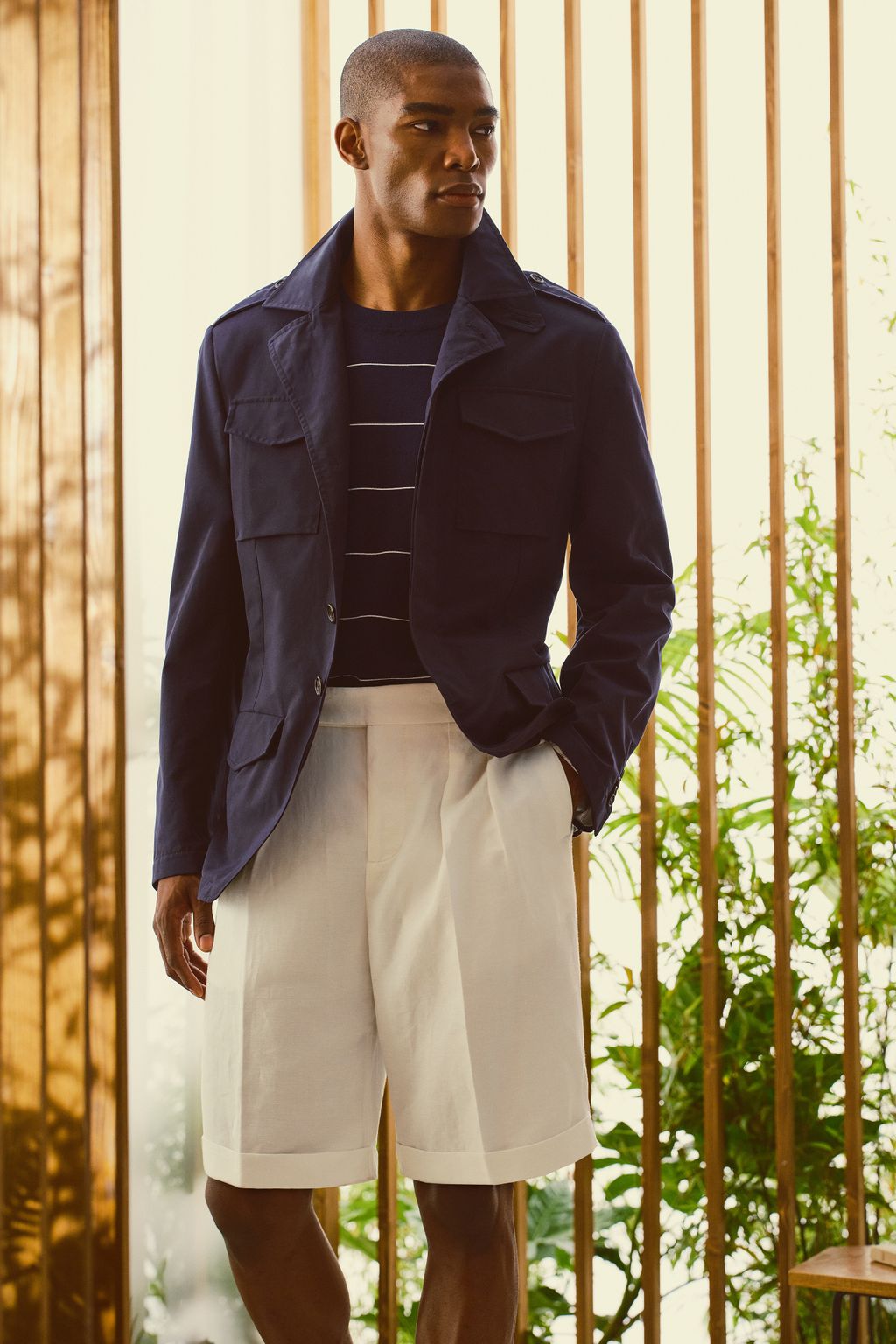 Fashion Week Milan Spring-Summer 2025 look 25 from the Brunello Cucinelli collection menswear