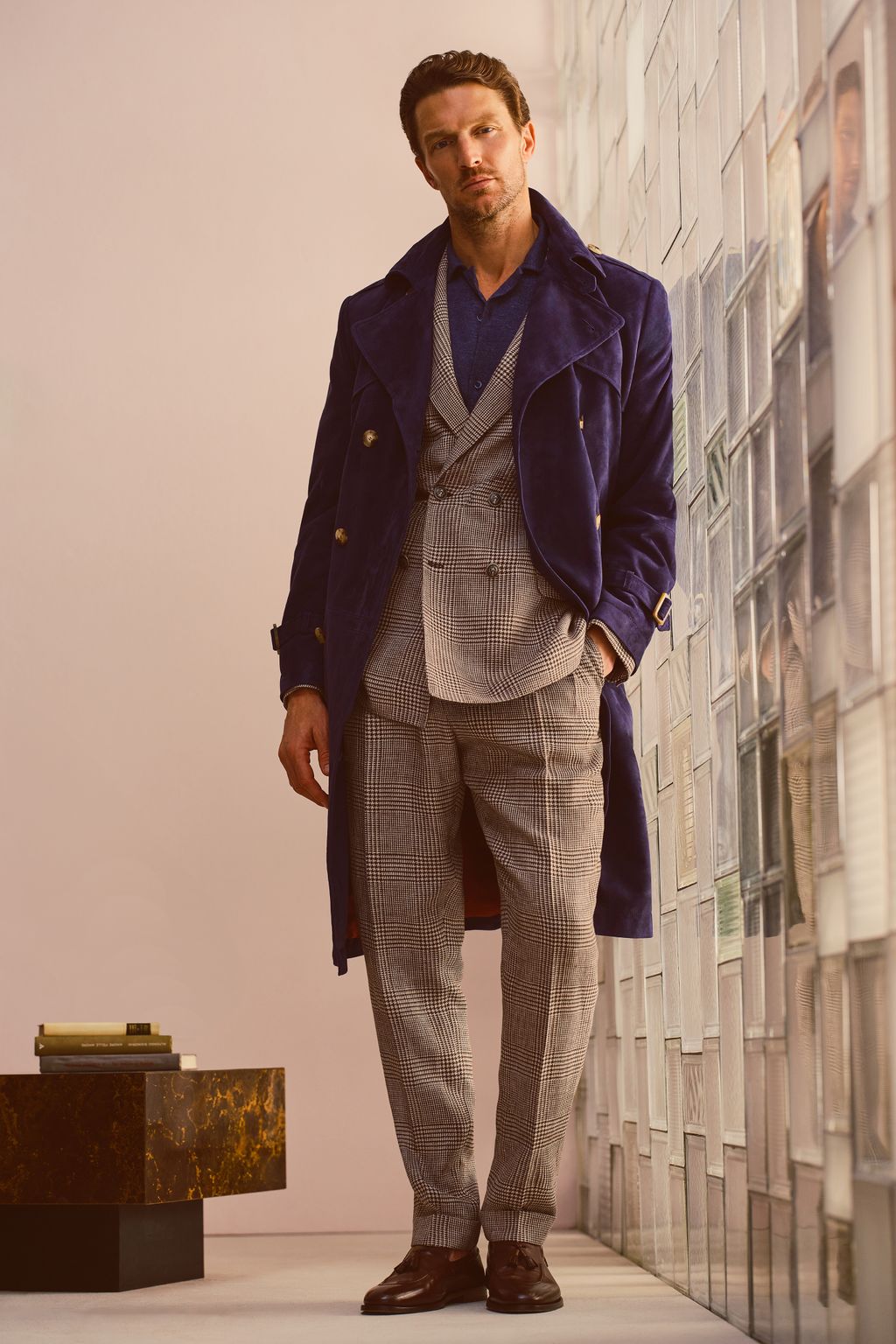 Fashion Week Milan Spring/Summer 2025 look 26 from the Brunello Cucinelli collection menswear