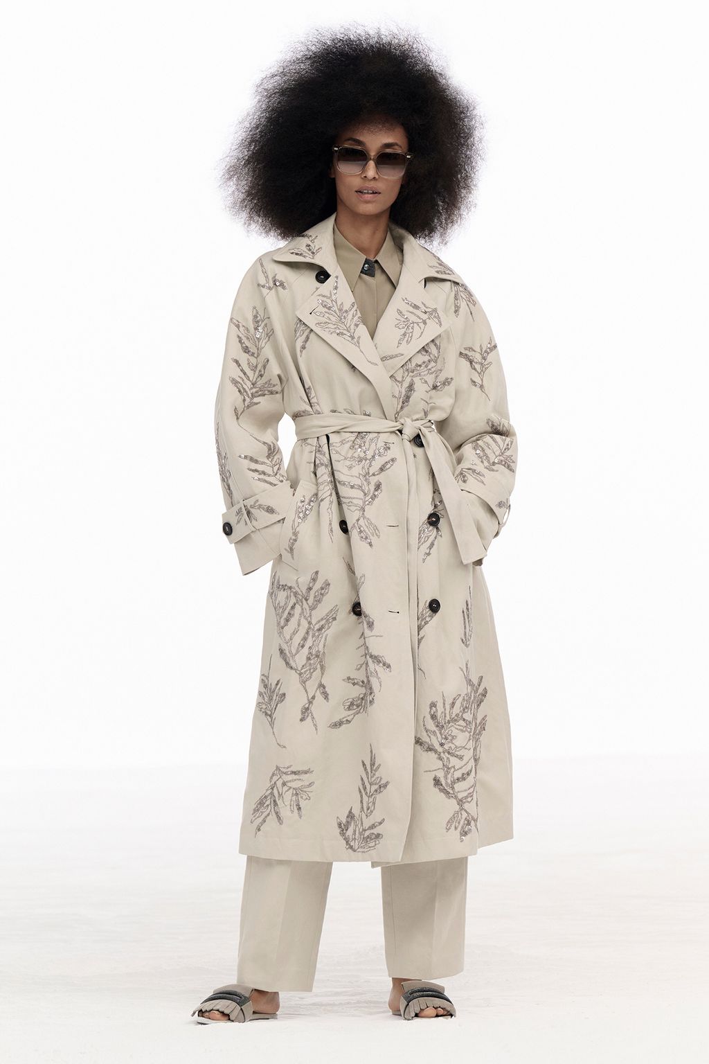 Fashion Week Milan Spring/Summer 2025 look 11 from the Brunello Cucinelli collection womenswear