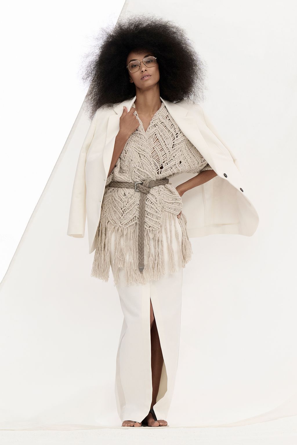 Fashion Week Milan Spring/Summer 2025 look 13 from the Brunello Cucinelli collection 女装