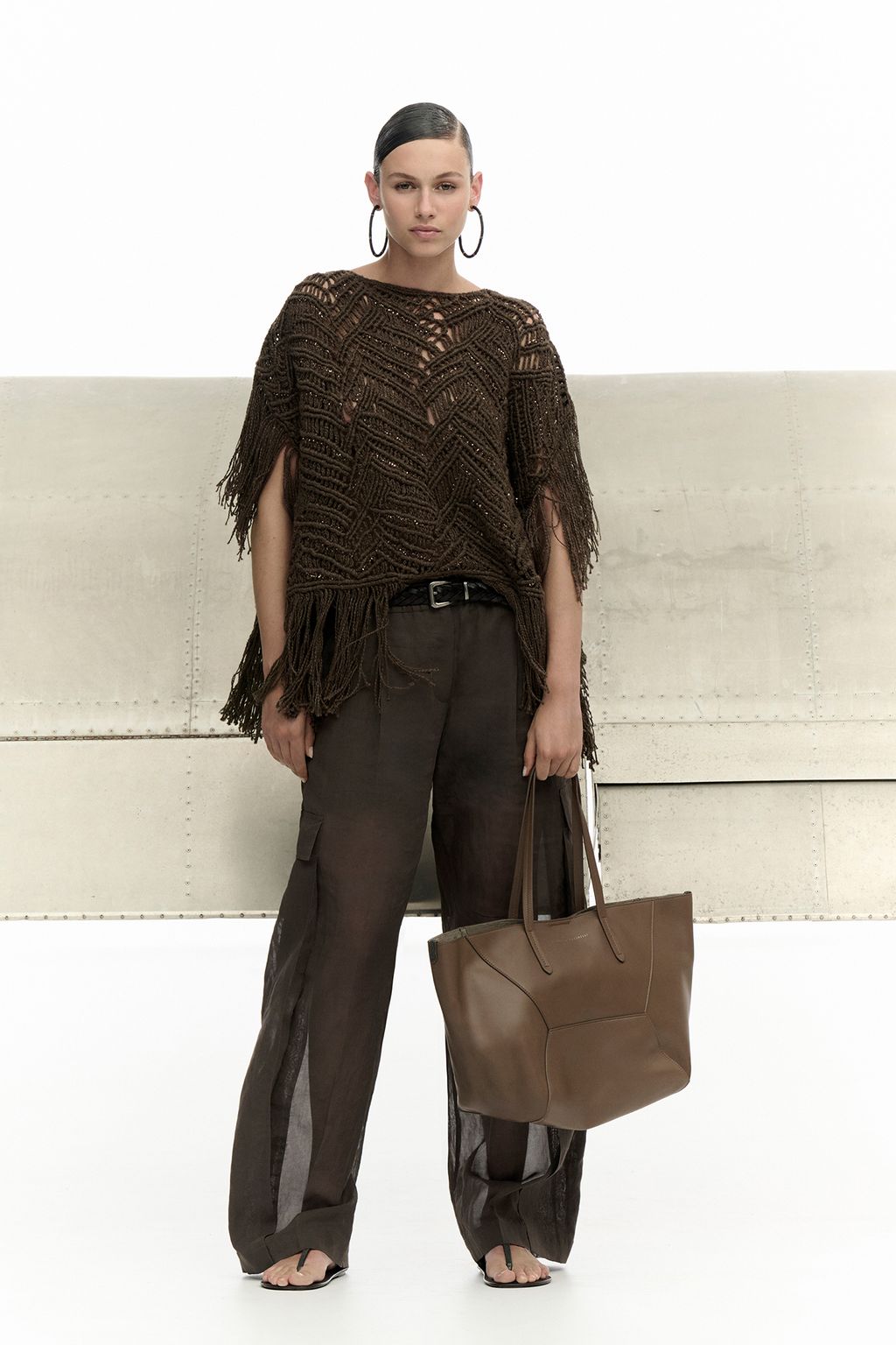 Fashion Week Milan Spring/Summer 2025 look 14 from the Brunello Cucinelli collection womenswear
