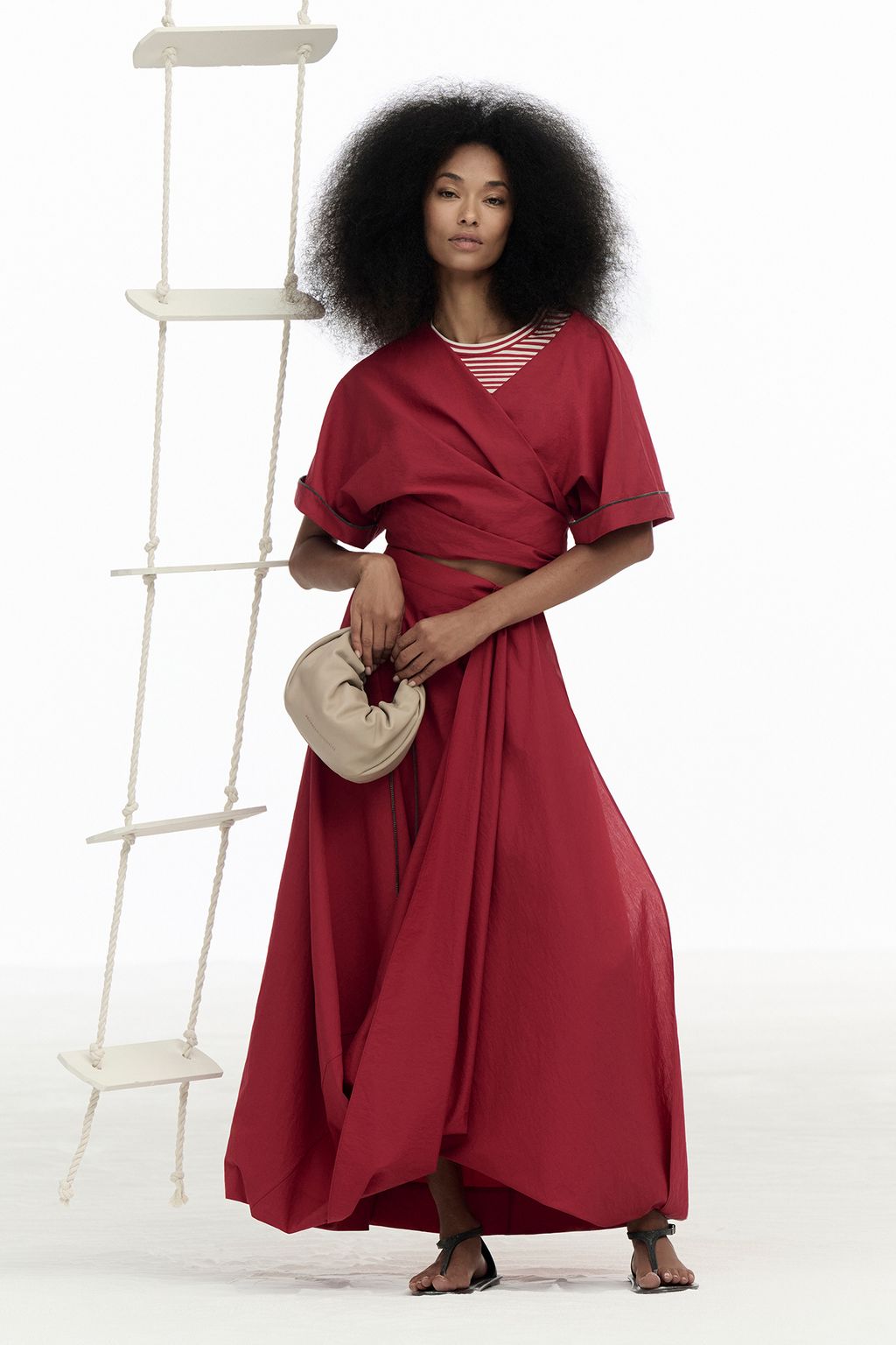 Fashion Week Milan Spring/Summer 2025 look 21 from the Brunello Cucinelli collection womenswear