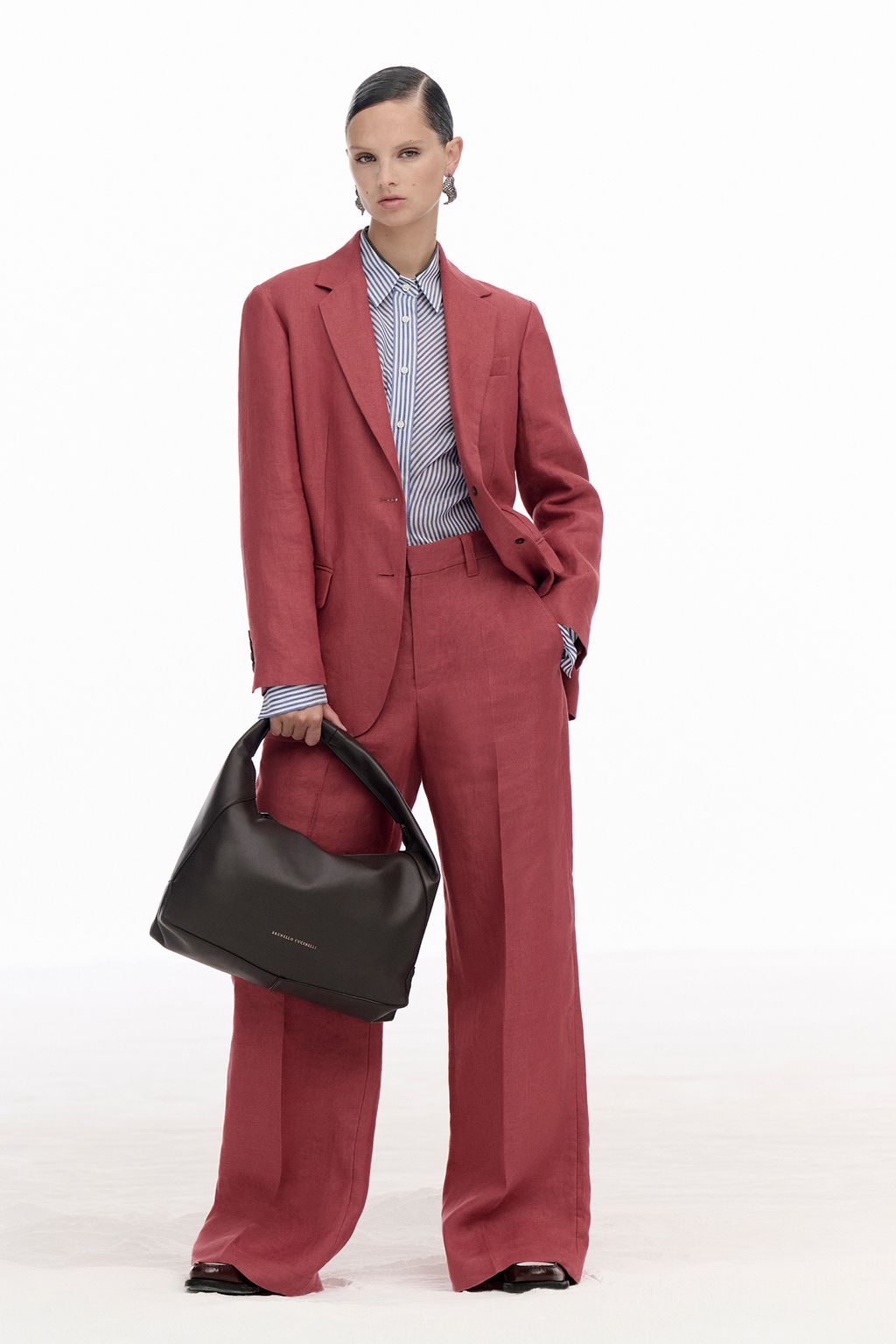 Fashion Week Milan Spring/Summer 2025 look 22 from the Brunello Cucinelli collection womenswear