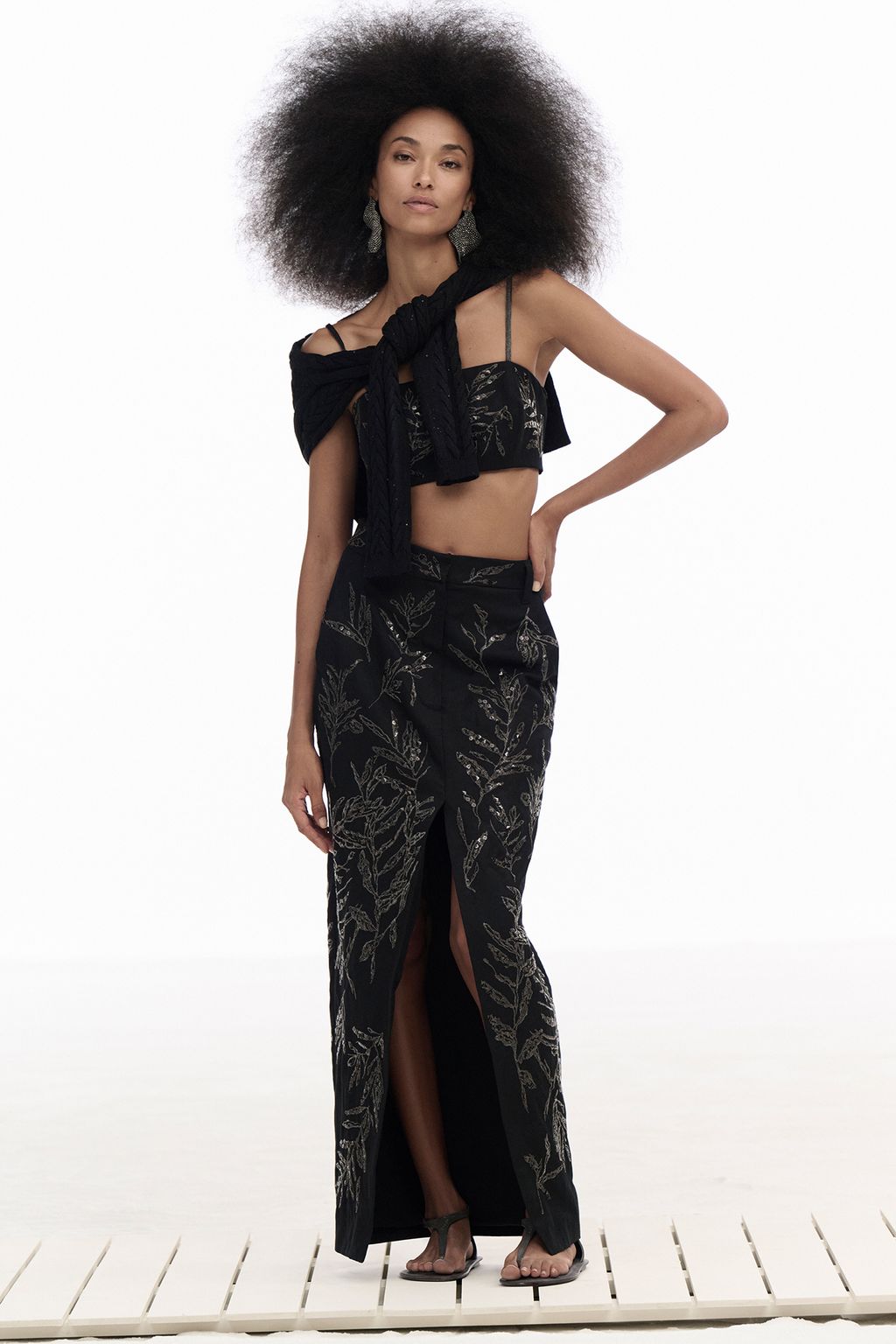 Fashion Week Milan Spring/Summer 2025 look 42 from the Brunello Cucinelli collection womenswear