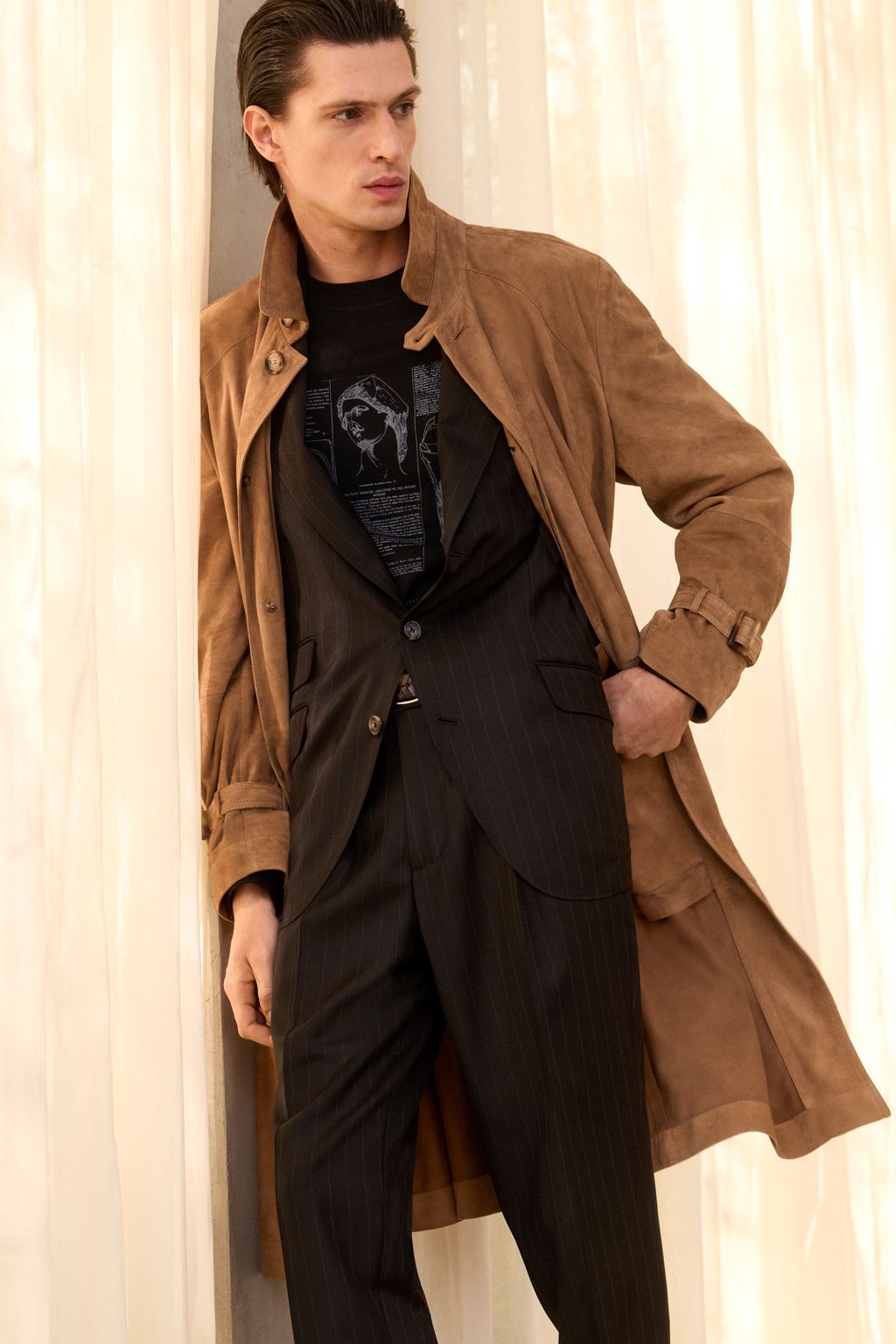 Fashion Week Milan Spring/Summer 2026 look 24 from the Brunello Cucinelli collection menswear