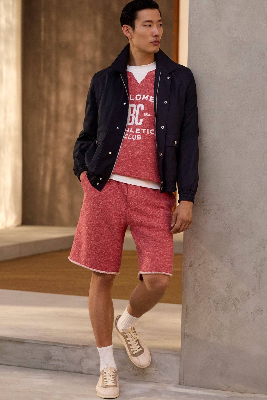 Fashion Week Milan Spring/Summer 2026 look 34 from the Brunello Cucinelli collection menswear