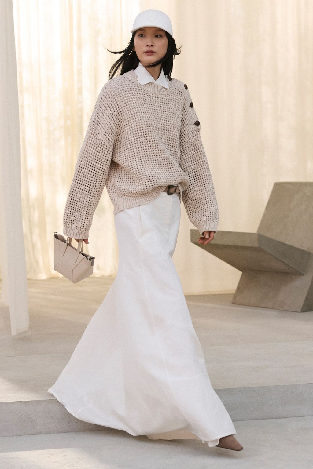 Fashion Week Milan Spring/Summer 2026 look 6 from the Brunello Cucinelli collection 女装