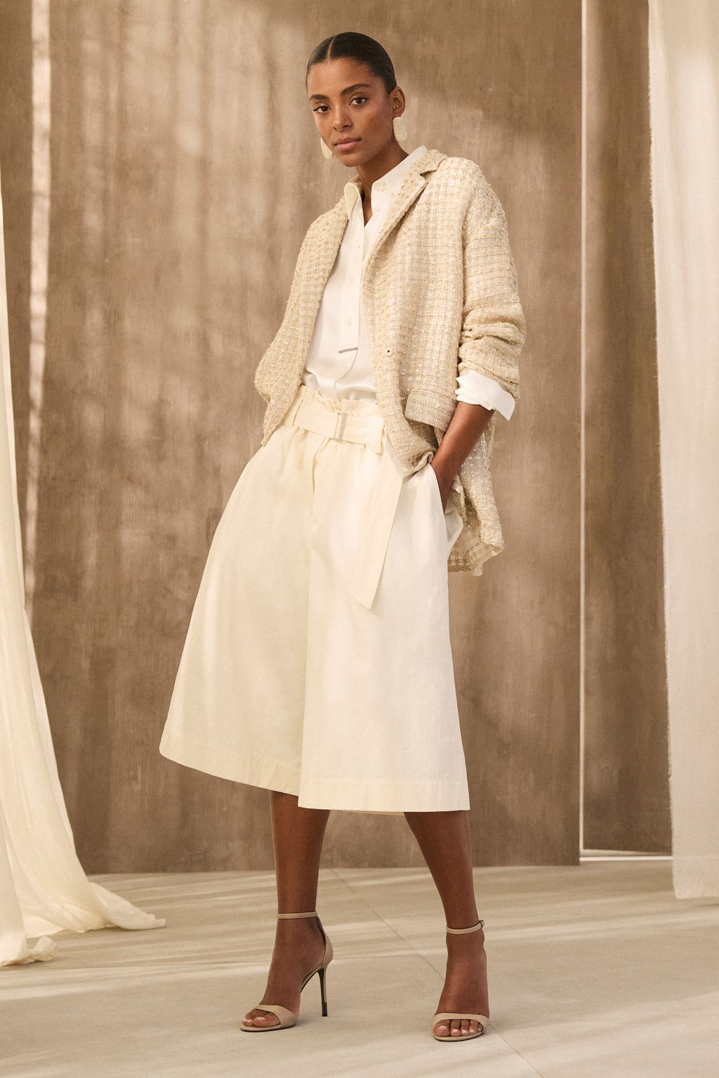 Fashion Week Milan Spring/Summer 2026 look 10 from the Brunello Cucinelli collection 女装
