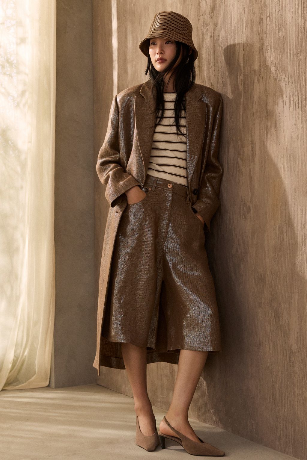 Fashion Week Milan Spring/Summer 2026 look 14 de la collection Brunello Cucinelli womenswear